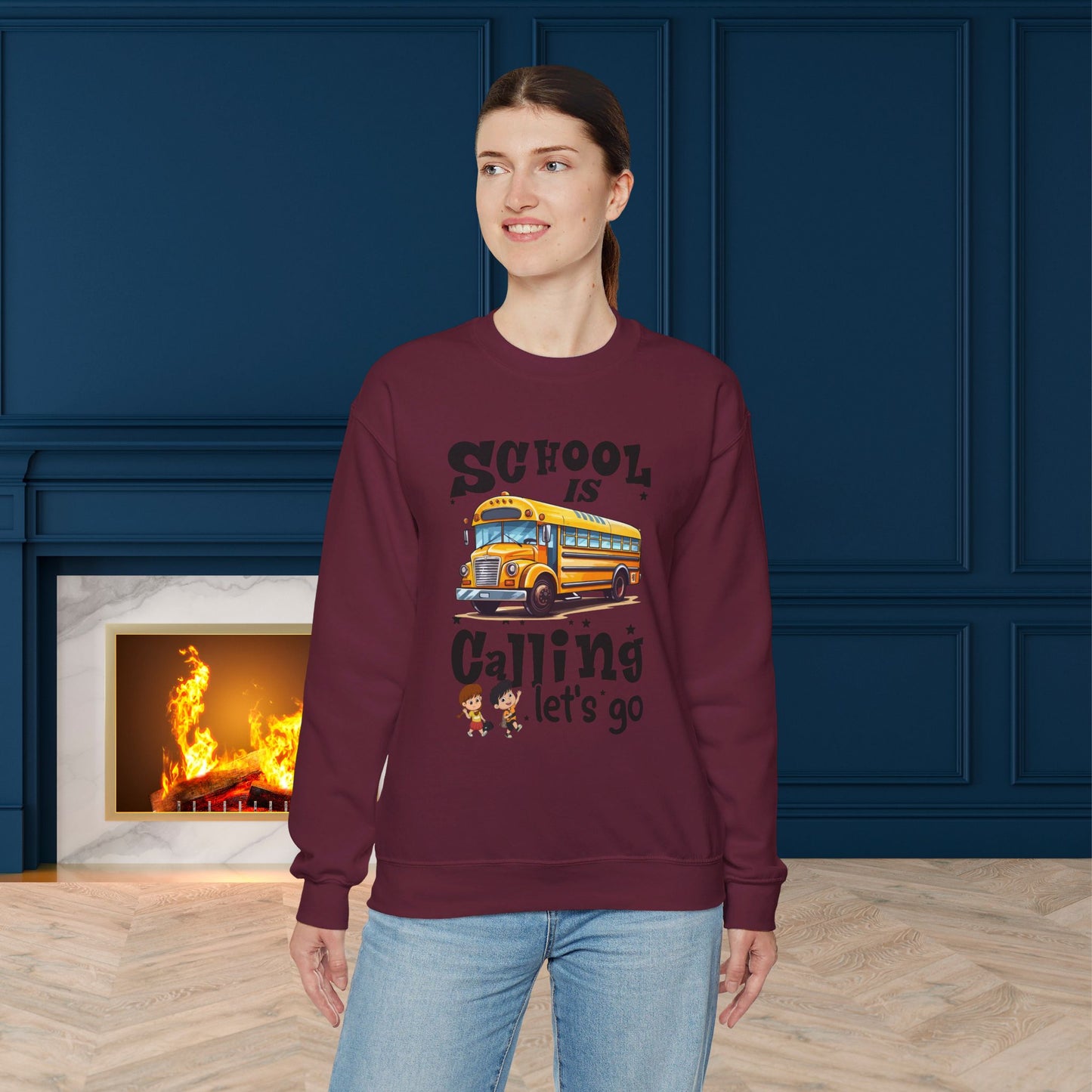 Back To school unisex heavy blend crewneck sweatshirt, We Love Teachers Sweatshirt,Teacher Back To school Sweatshirt. First Day Vibes Sweatshirt.