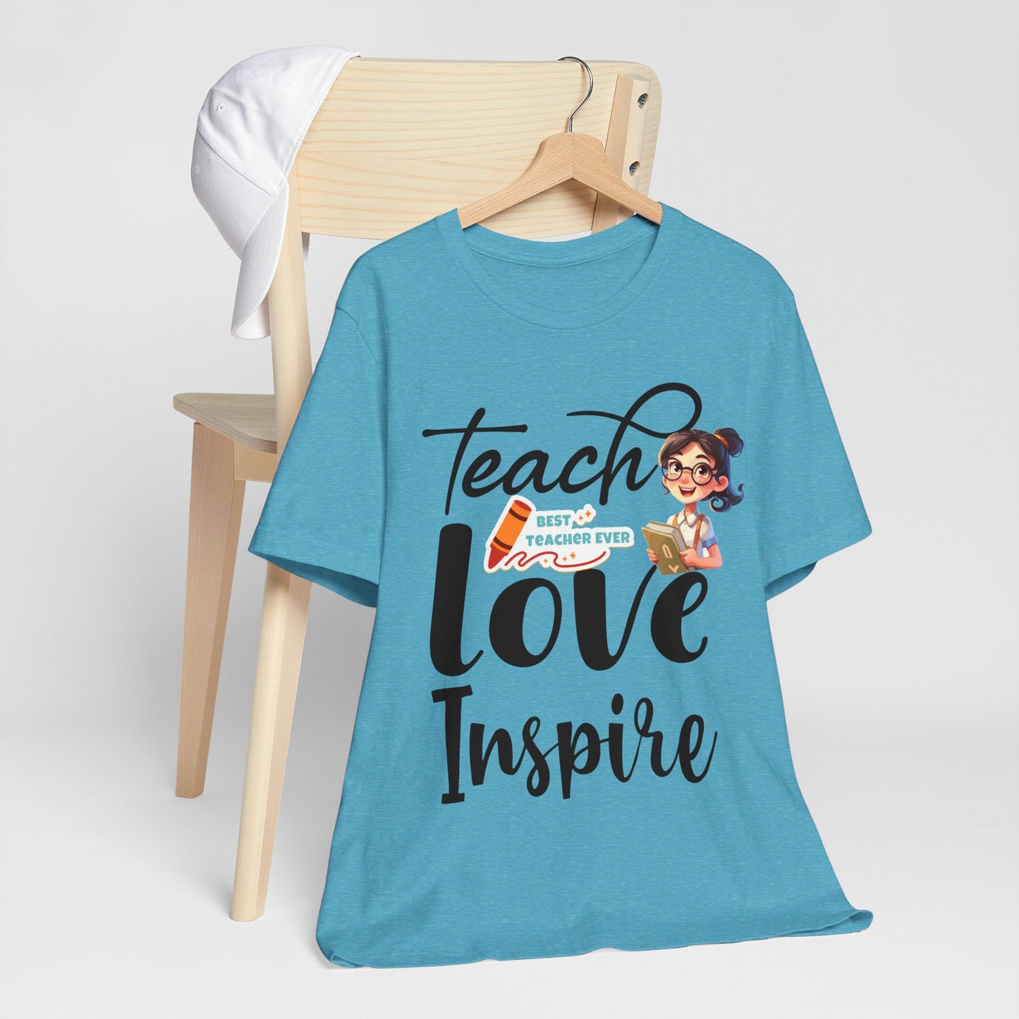 Teach Love Inspire T-shirt, Hello Teacher T-Shirt, Back To School T-Shirt, Teach Love Inspire Teacher Shirt, Teacher Back To school unisex jersey short sleeve.First Day Vibes T-Shirt.