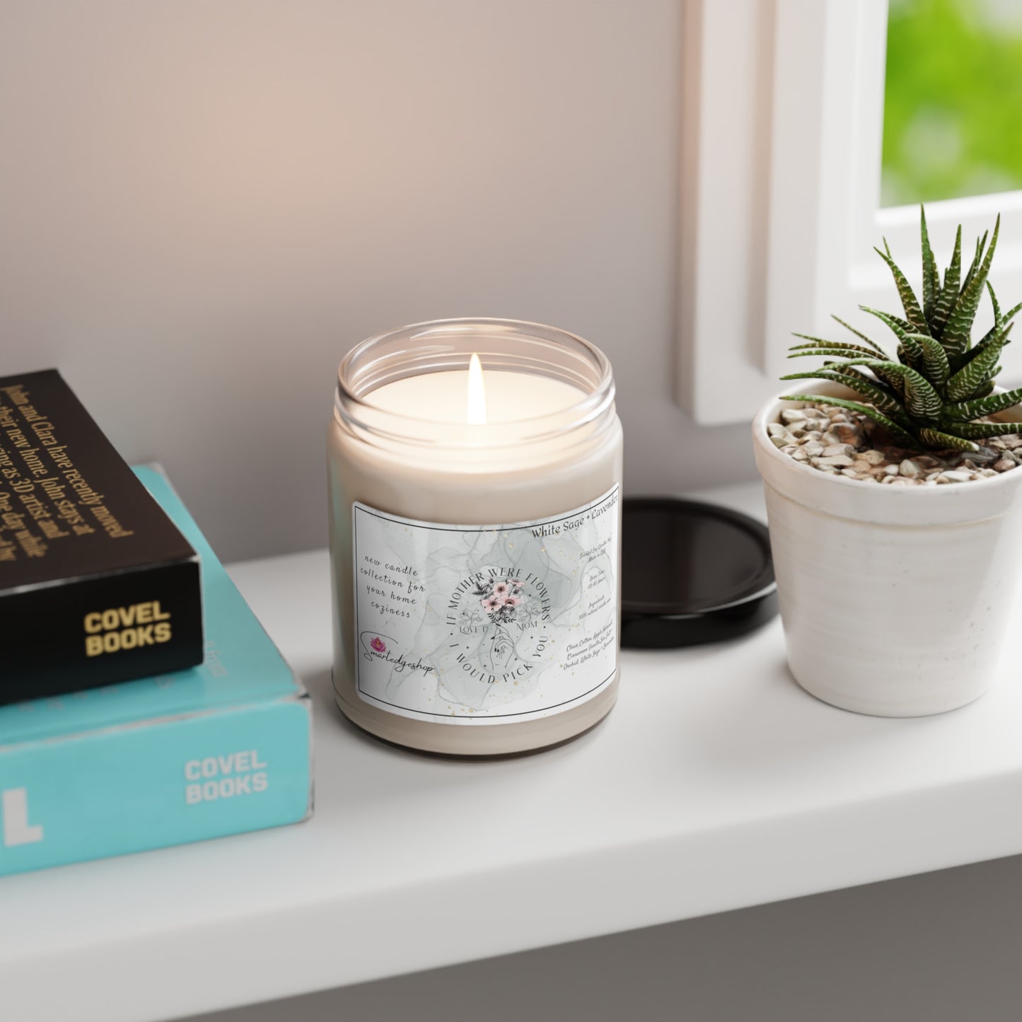 Happy Mother's Day Scented Soy Candle, 9oz, Gift for mom.