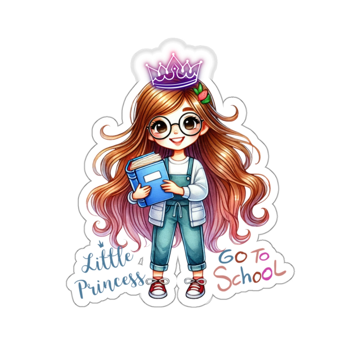 Little Princess Back To School Kiss-Cut Stickers, First Grade Squad Kiss-Cut Stickers, Gift for First graders, Ready for School, Back to Learning.
