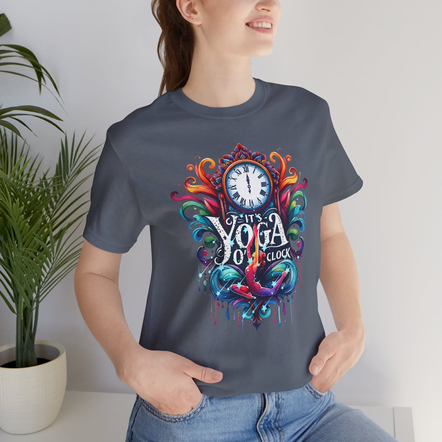 It's Yoga O'clock Yoga T-Shirt, Cute Yoga workout Shirt, Yoga lovers T-shirt, Yoga Instructor Gift, Gym shirt, Gift For Yoga lover, Gift For Yogi.