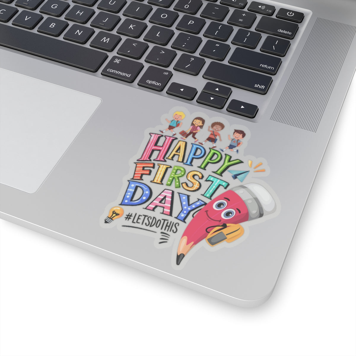 Happy First Day Back To School Kiss-Cut Stickers, First Grade Squad Kiss-Cut Stickers, Gift for First graders, Ready for School, Back to Learning.