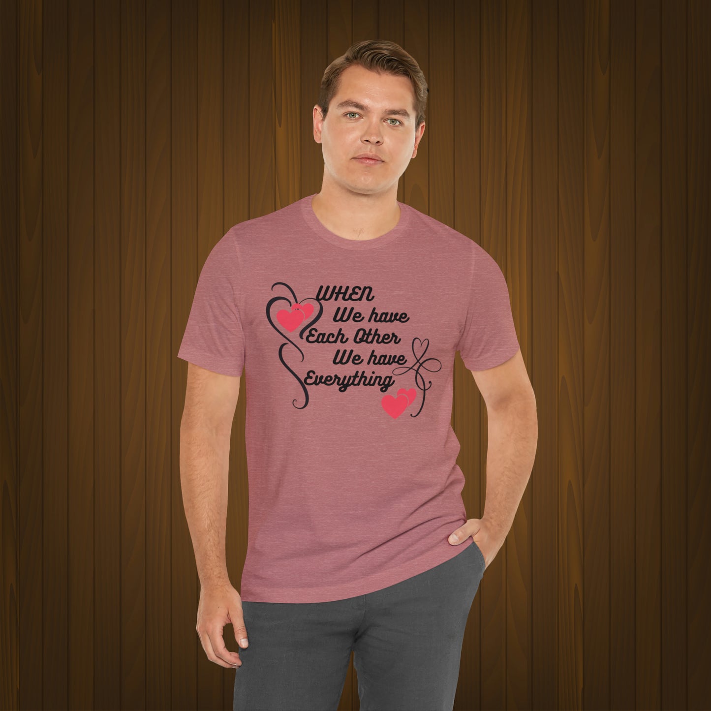 Happy valentines day Unisex Jersey Short Sleeve Tee