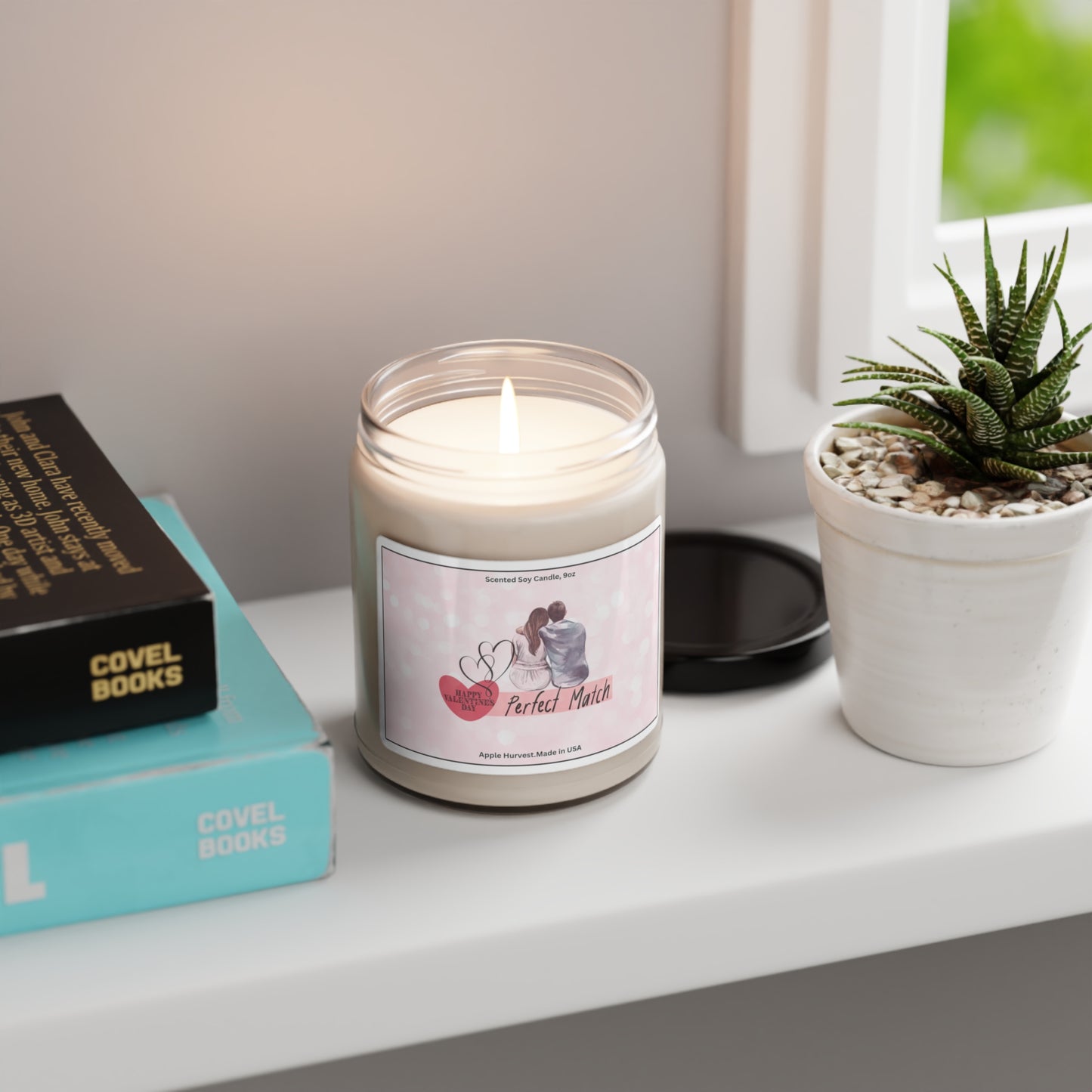 Happy valentines day Scented Soy Candle, 9oz
