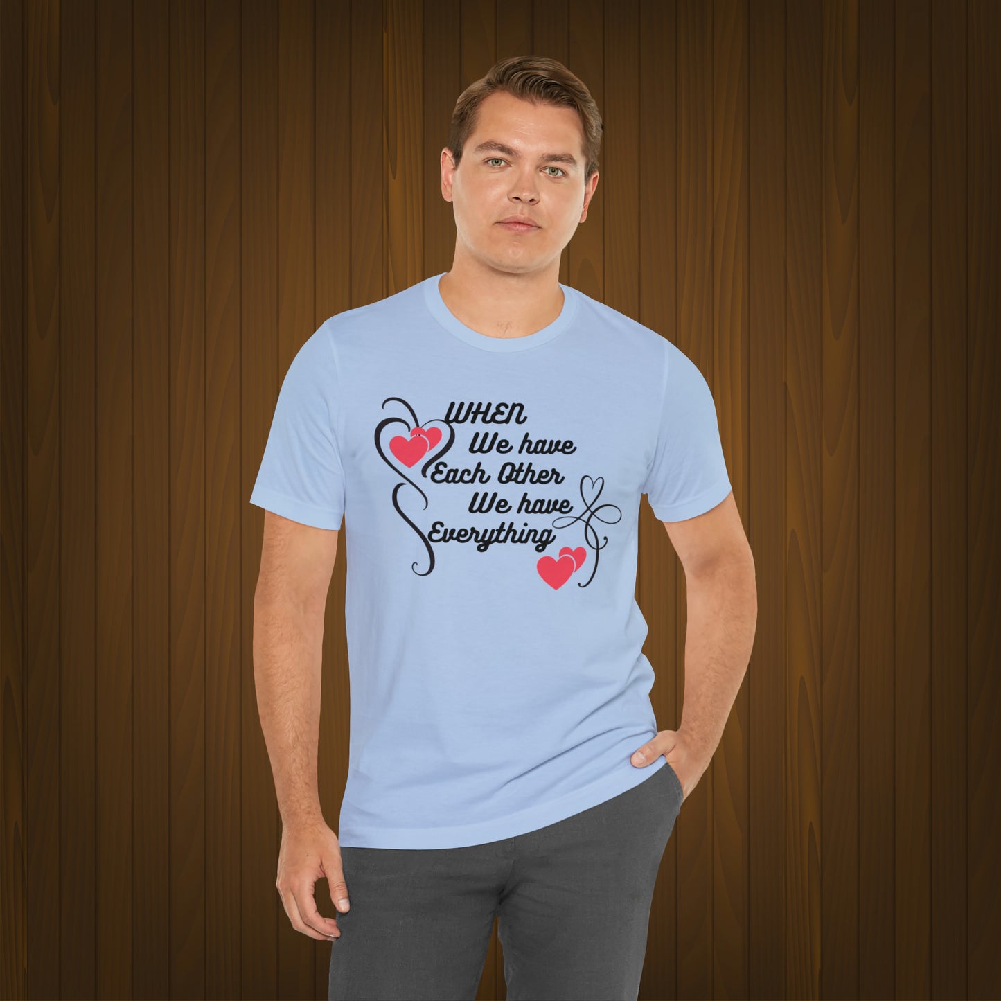 Happy valentines day Unisex Jersey Short Sleeve Tee