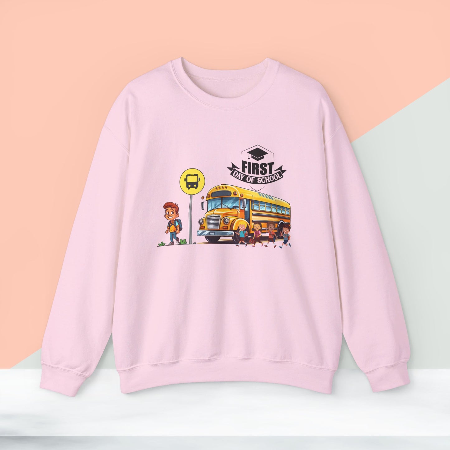 Back To school unisex heavy blend crewneck sweatshirt, We Love Teachers Sweatshirt,Teacher Back To school Sweatshirt. First Day Vibes Sweatshirt.