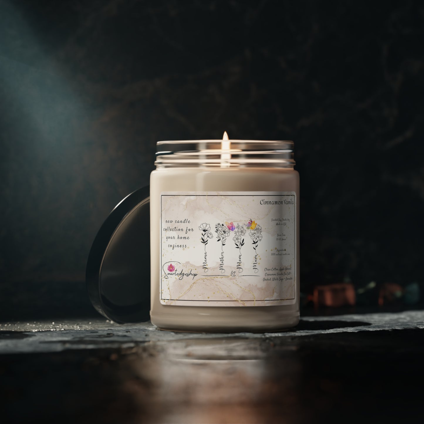 Happy Mother's Day Scented Soy Candle, 9oz, Gift for mom.