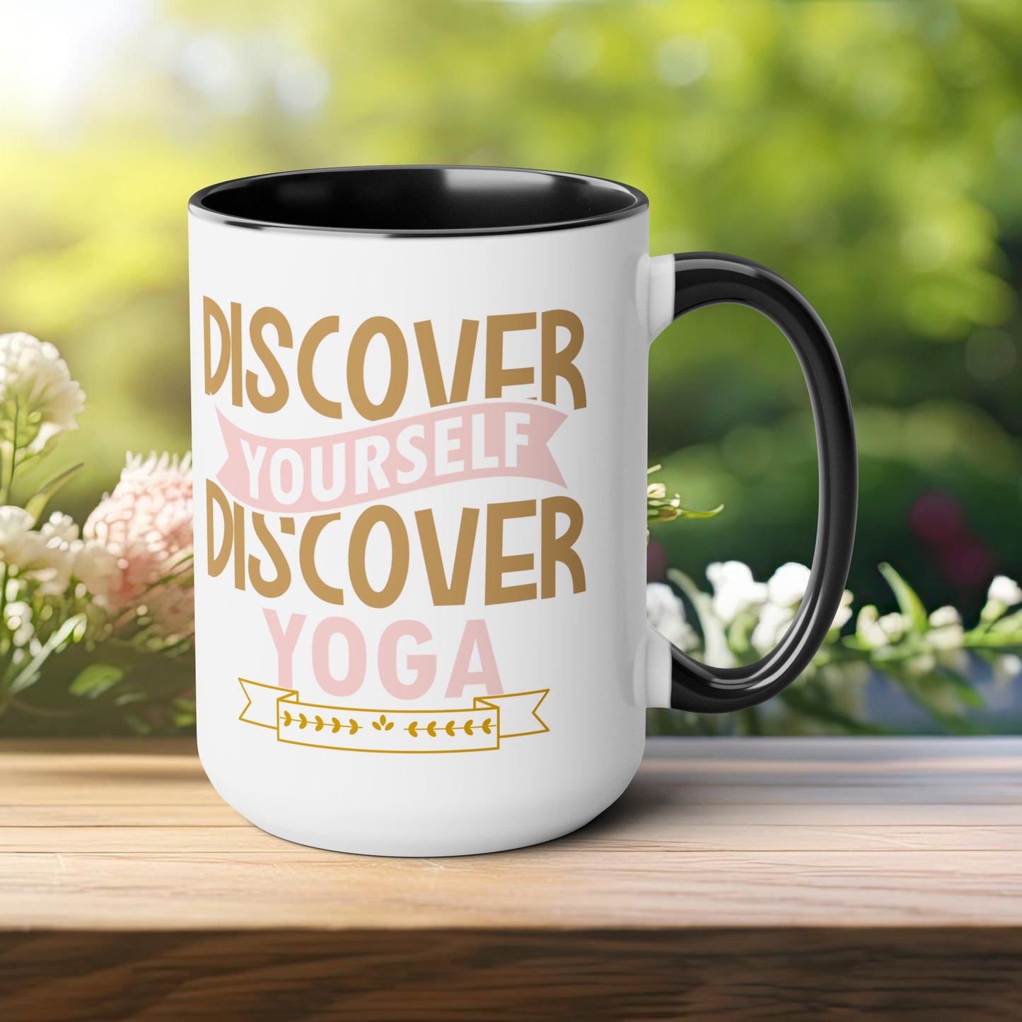 Discover Yourself Discover Yoga Coffee Mug, Cute Yoga Coffee Mug, Yoga lovers Coffee Mug, Yoga Instructor Gift, Gift For Yoga lover, Gift For Yogi.