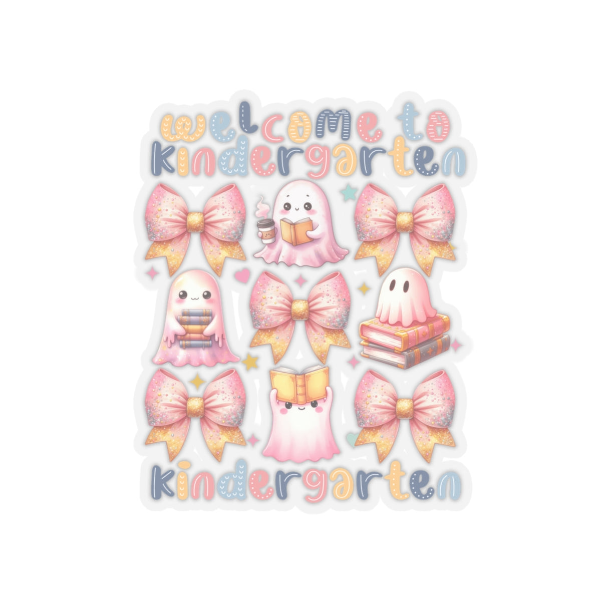 Back To School Kiss-Cut Stickers, First Grade Squad Kiss-Cut Stickers, Gift for First graders, Ready for School, Back to Learning.