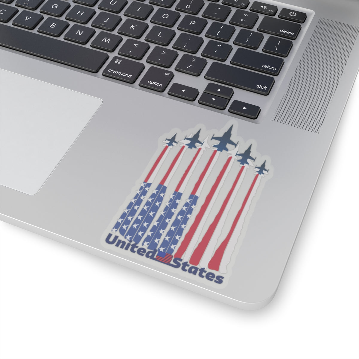 Happy 4th Of July Kiss-Cut Stickers, America, Flag, Peace Love America. Proud To Be An American, Red White Blue stickers. Meowica Stickers.