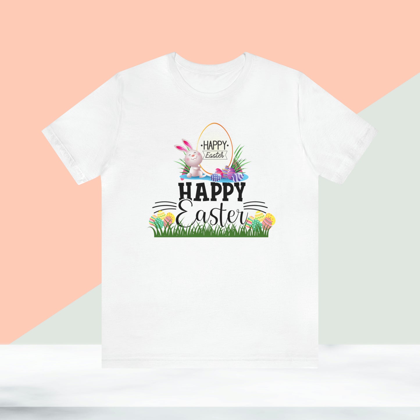 Happy Easter Unisex Jersey Short Sleeve Tee
