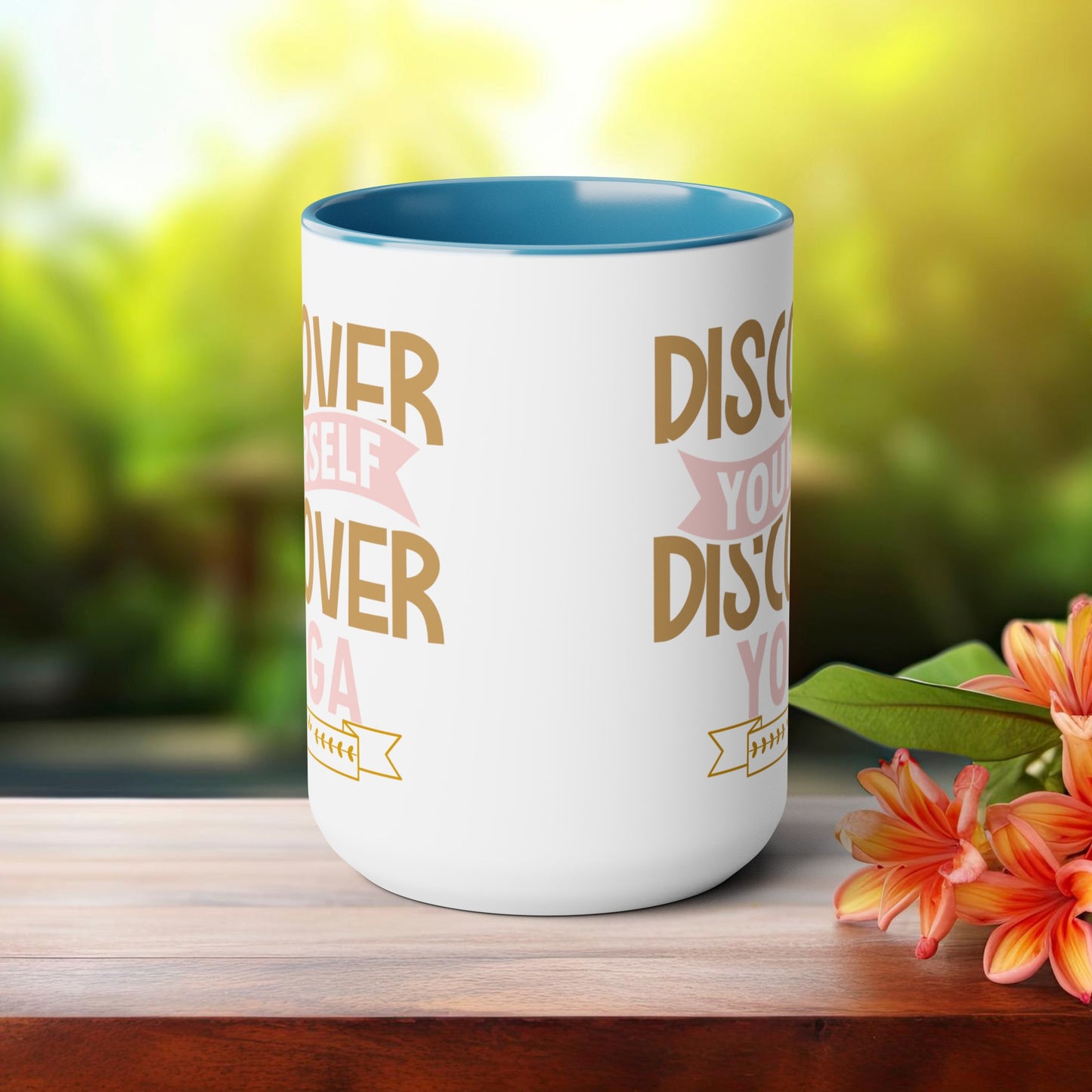 Discover Yourself Discover Yoga Coffee Mug, Cute Yoga Coffee Mug, Yoga lovers Coffee Mug, Yoga Instructor Gift, Gift For Yoga lover, Gift For Yogi.