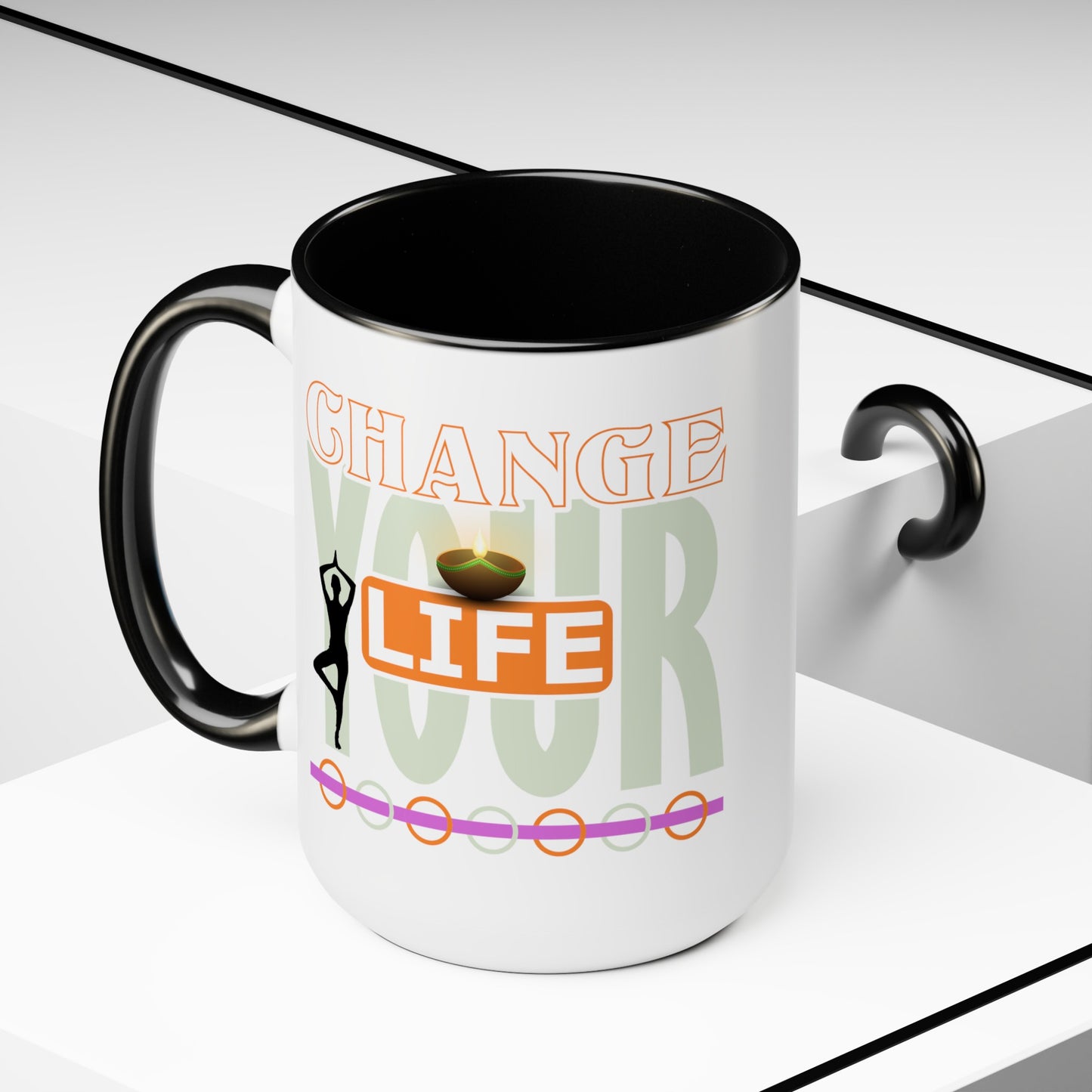 Change your Life Yoga Coffee Mug, Cute Yoga Coffee Mug, Yoga lovers Coffee Mug, Yoga Instructor Gift, Gift For Yoga lover, Gift For Yogi.