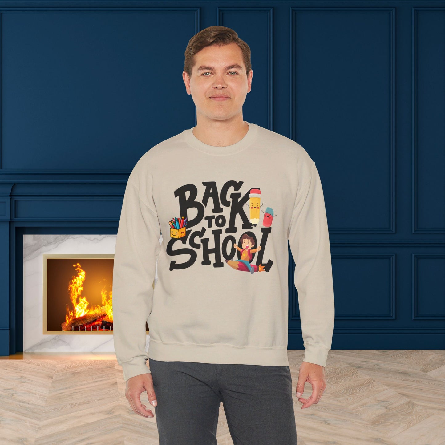 Back To school unisex heavy blend crewneck sweatshirt, We Love Teachers Sweatshirt,Teacher Back To school Sweatshirt. First Day Vibes Sweatshirt.
