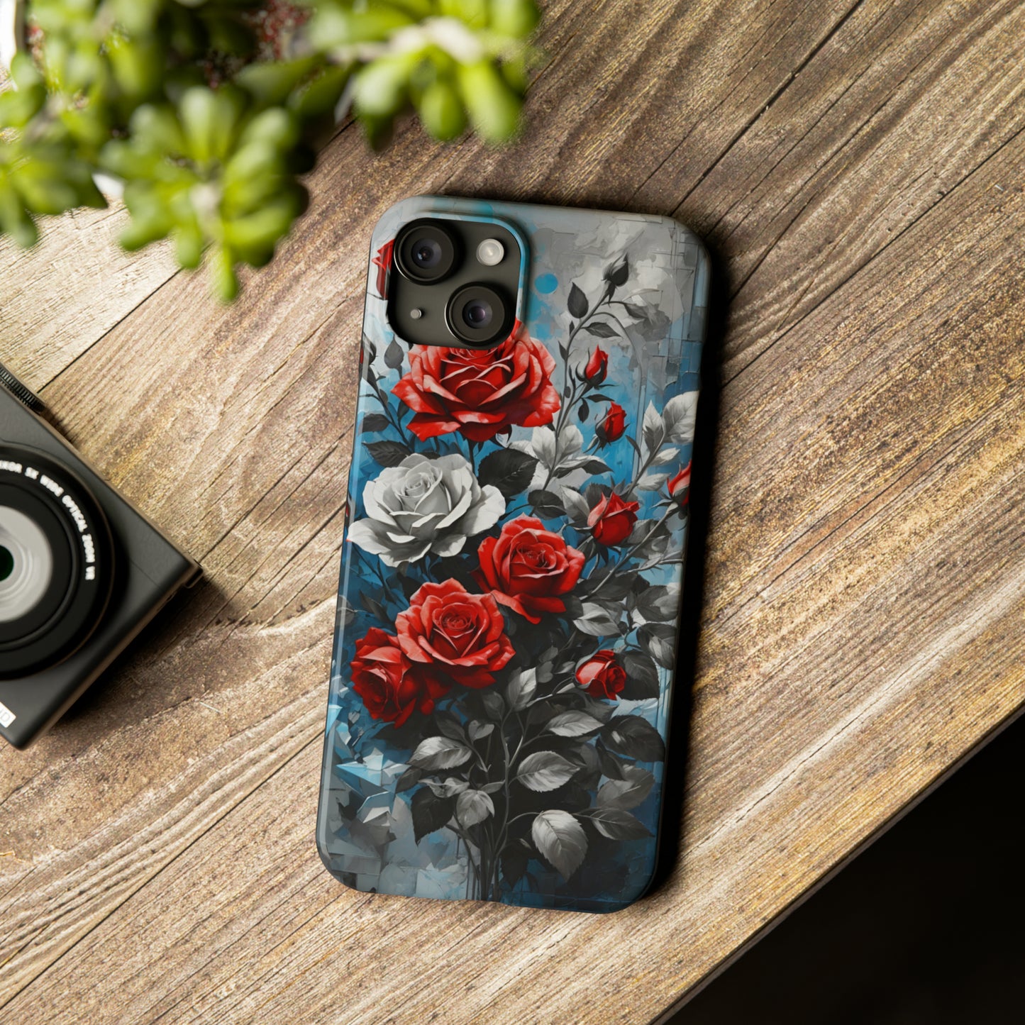 Vintage Floral painting iPhone 15 Phone Cases.