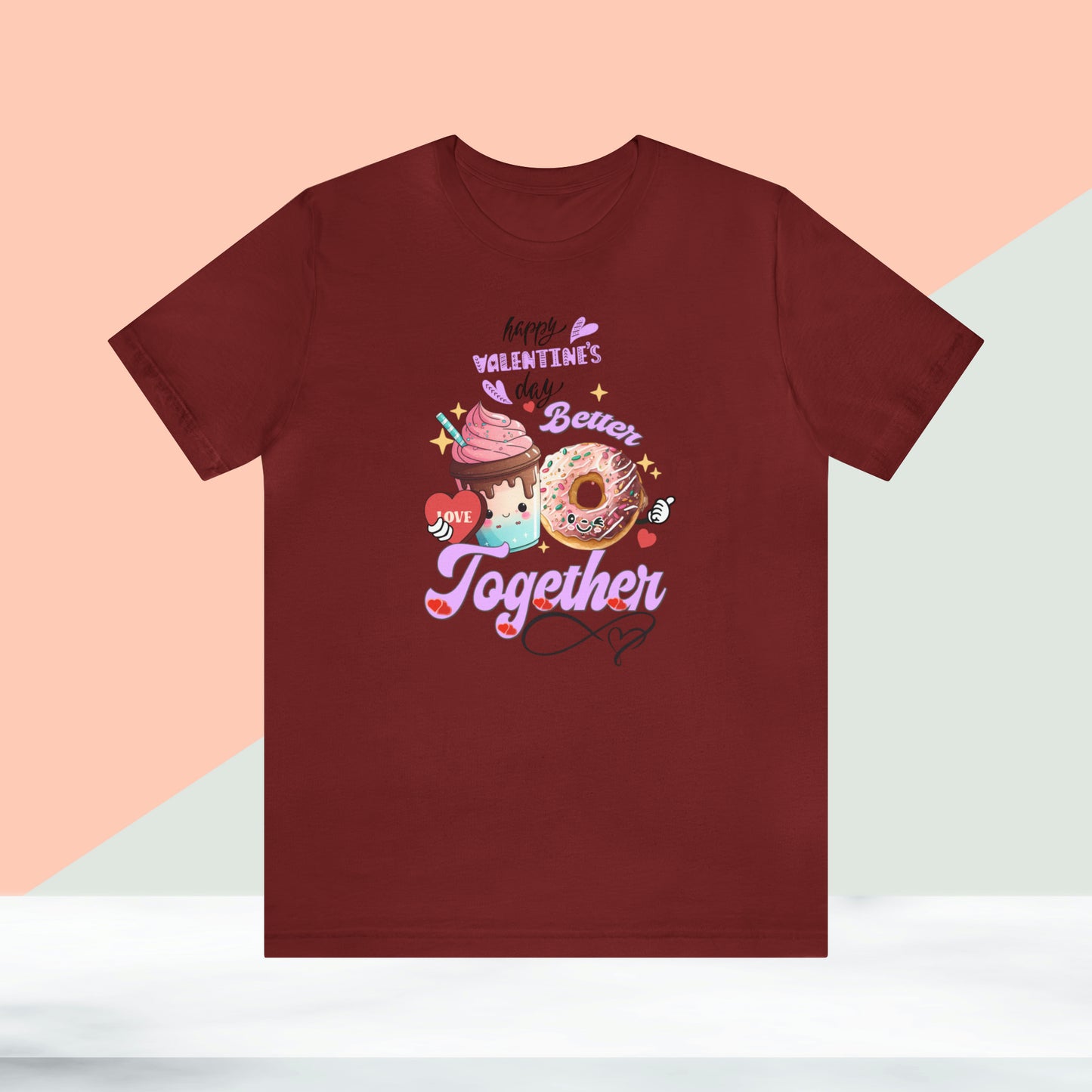 Happy valentines day Unisex Jersey Short Sleeve Tee