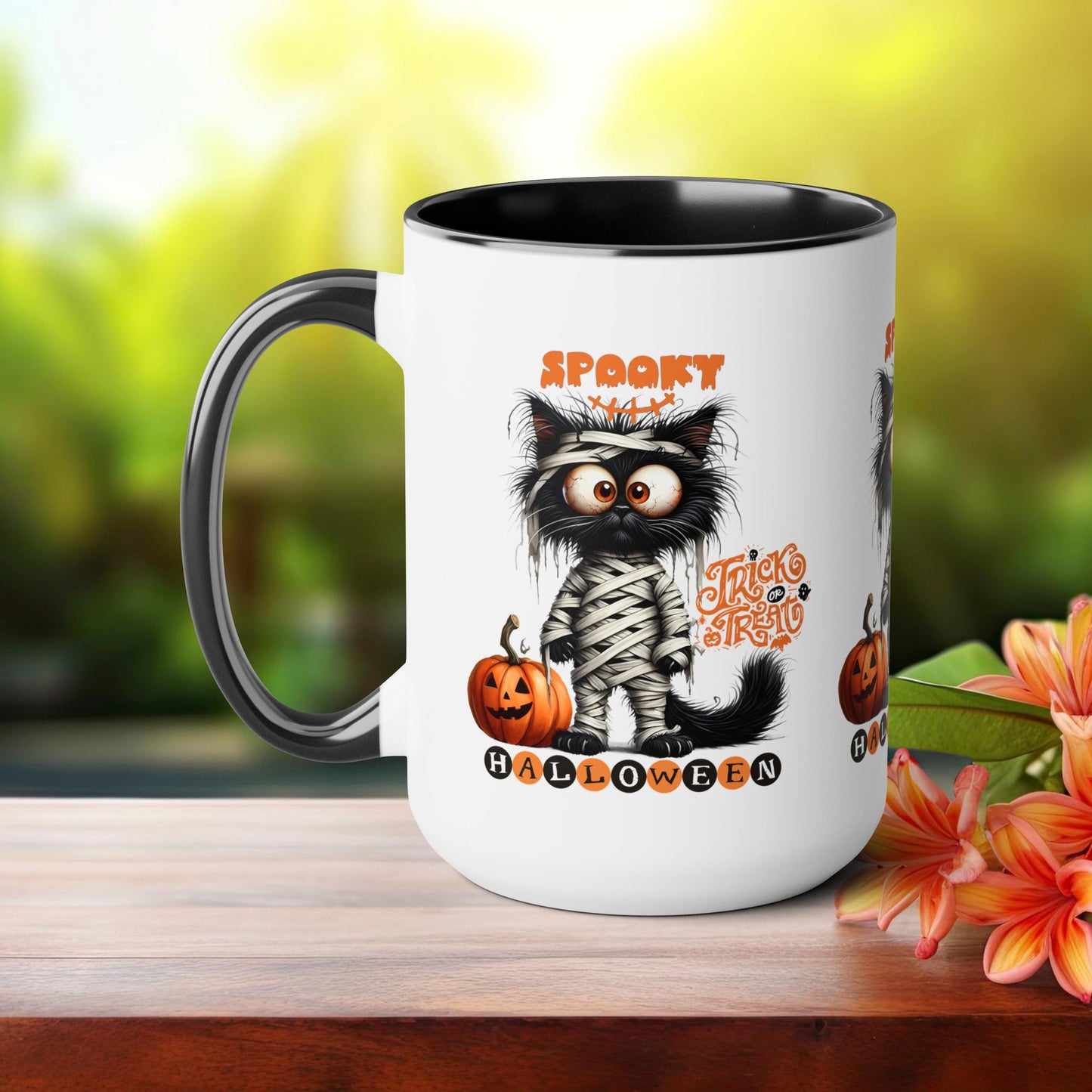 Spooky Halloween Coffee Mug, Let's Go Halloween Coffee Mug, Trick or Treat Halloween Coffee Mug, Cute Ghost Coffee Mug, Spooky Season Halloween Coffee Mug.