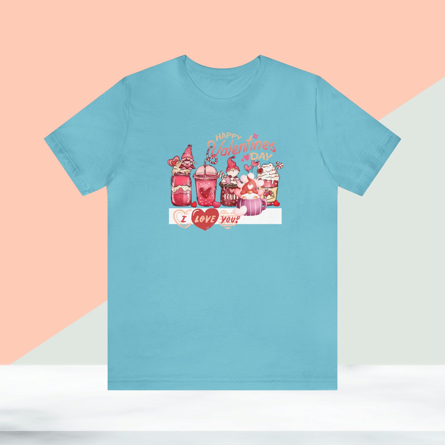 Happy valentines day Unisex Jersey Short Sleeve Tee