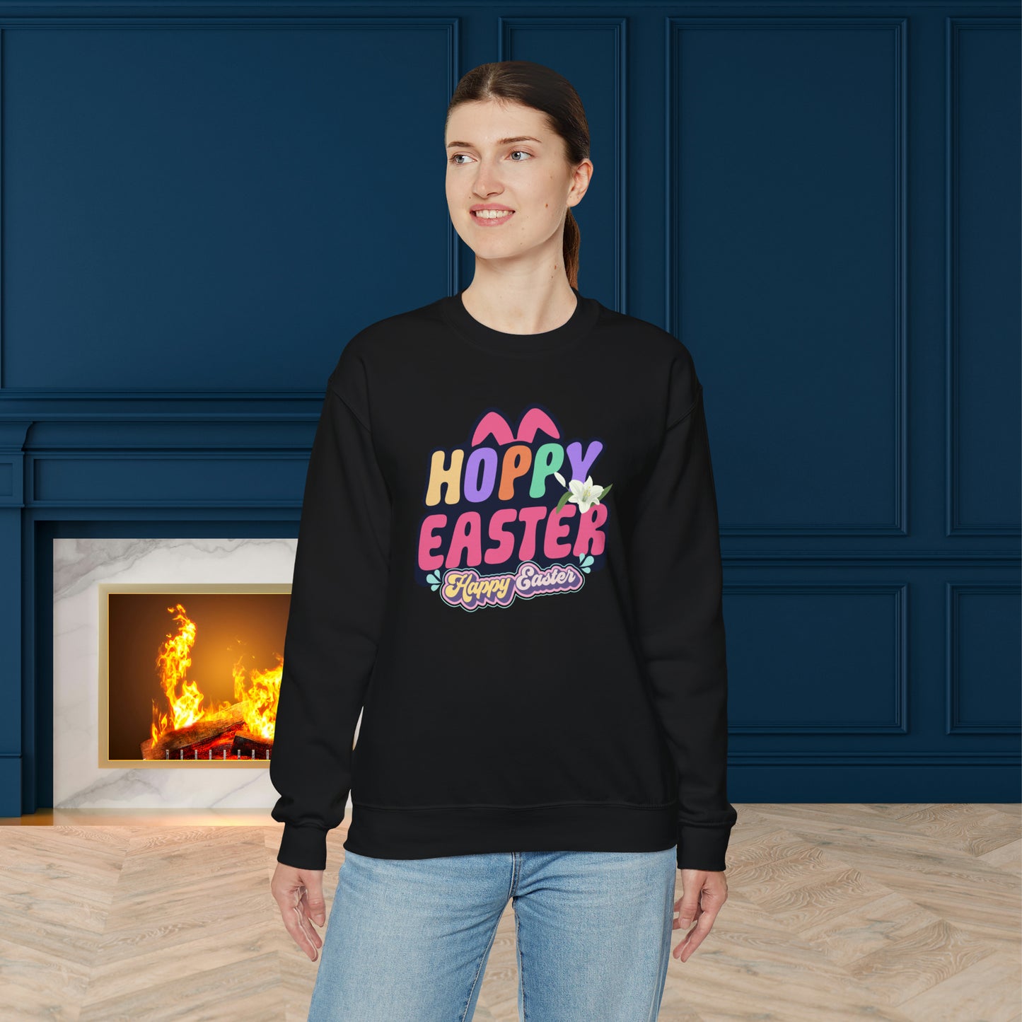 Happy easter Unisex Crewneck Sweatshirt