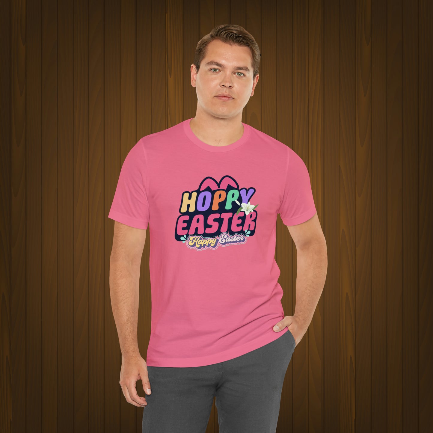 Happy Easter Unisex Jersey Short Sleeve Tee
