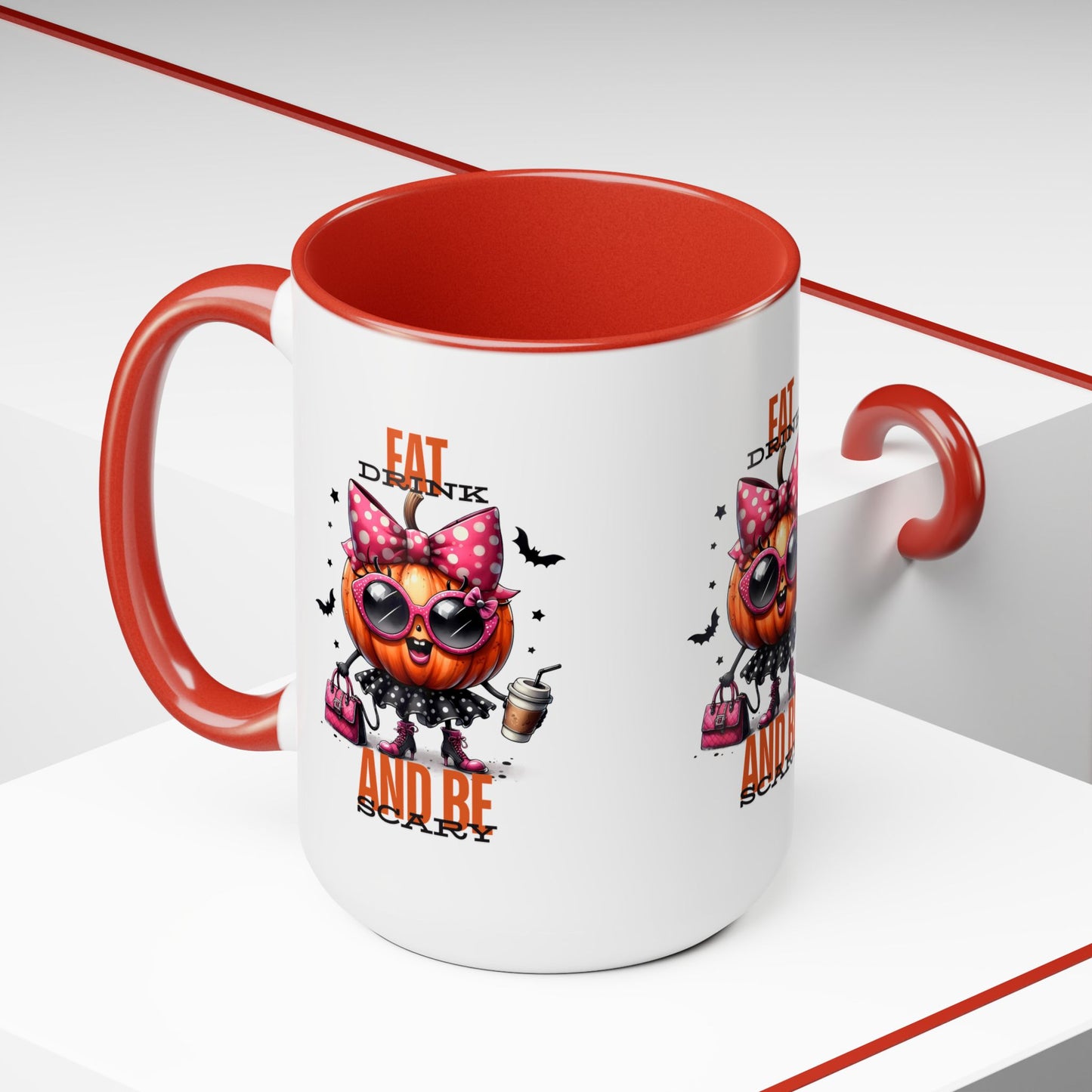 Eat Drink And Be Scary Halloween Coffee Mug, Let's Go Halloween Coffee Mug, Trick or Treat Halloween Coffee Mug, Cute Skeleton Coffee Mug, Spooky Season Halloween Coffee Mug.