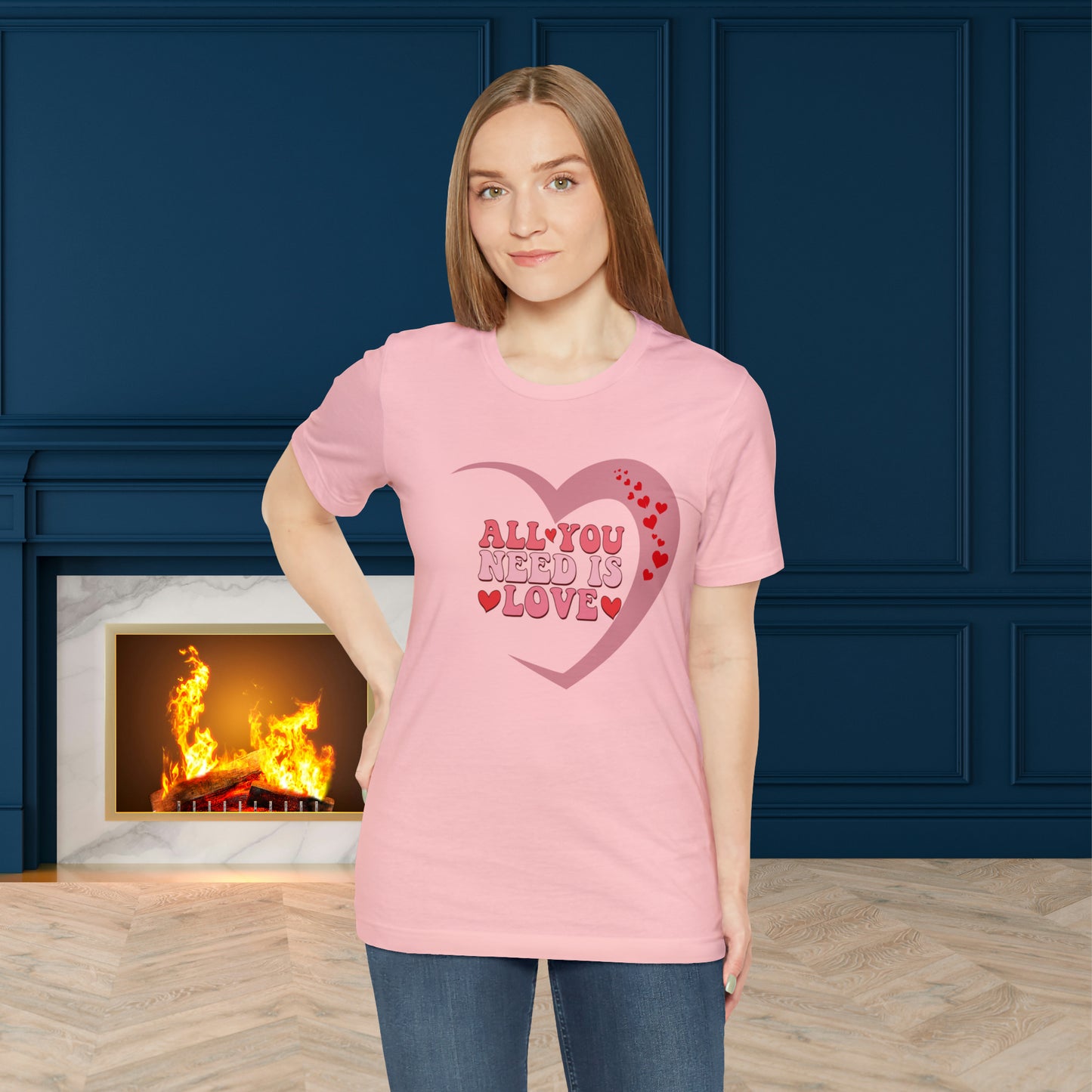 Happy valentines day Unisex Jersey Short Sleeve Tee