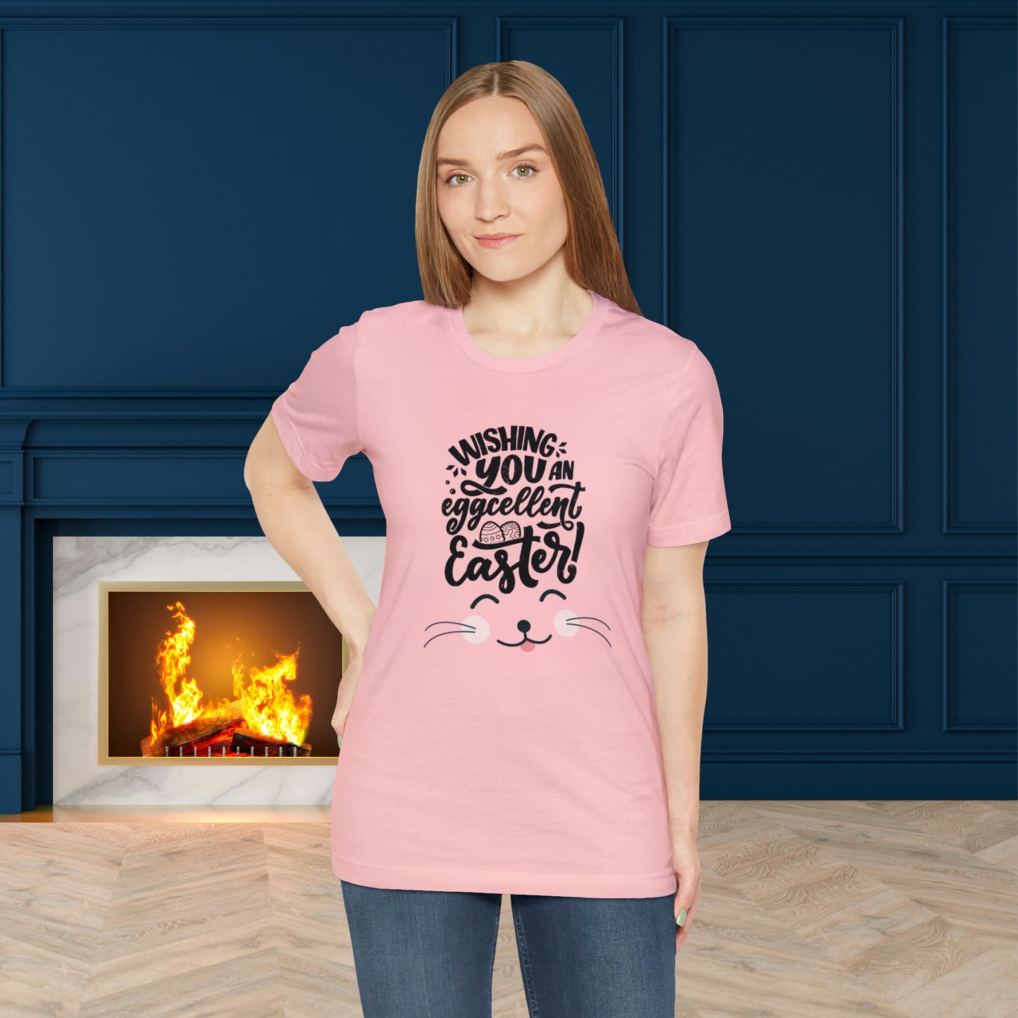 Happy Easter Unisex Jersey Short Sleeve Tee