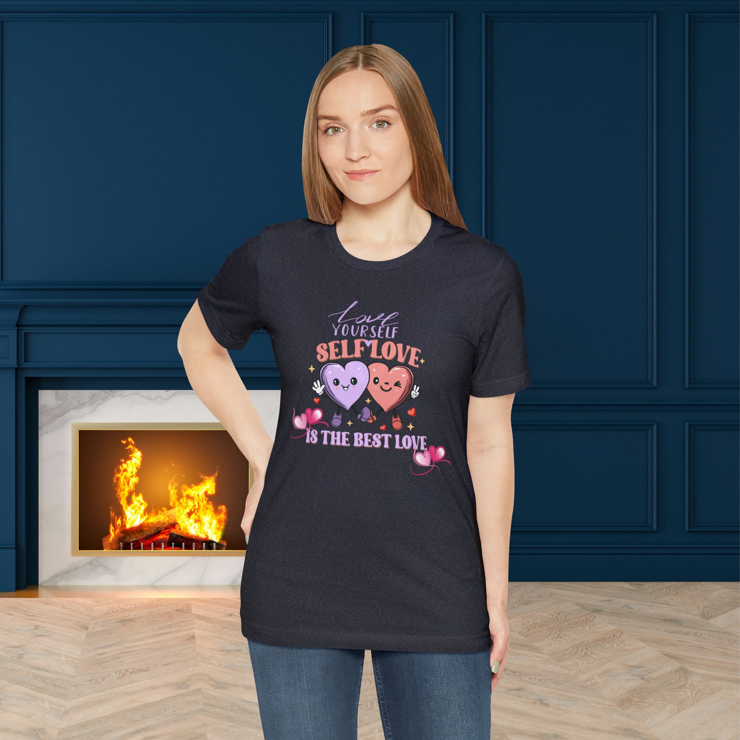 Happy valentines day Unisex Jersey Short Sleeve Tee