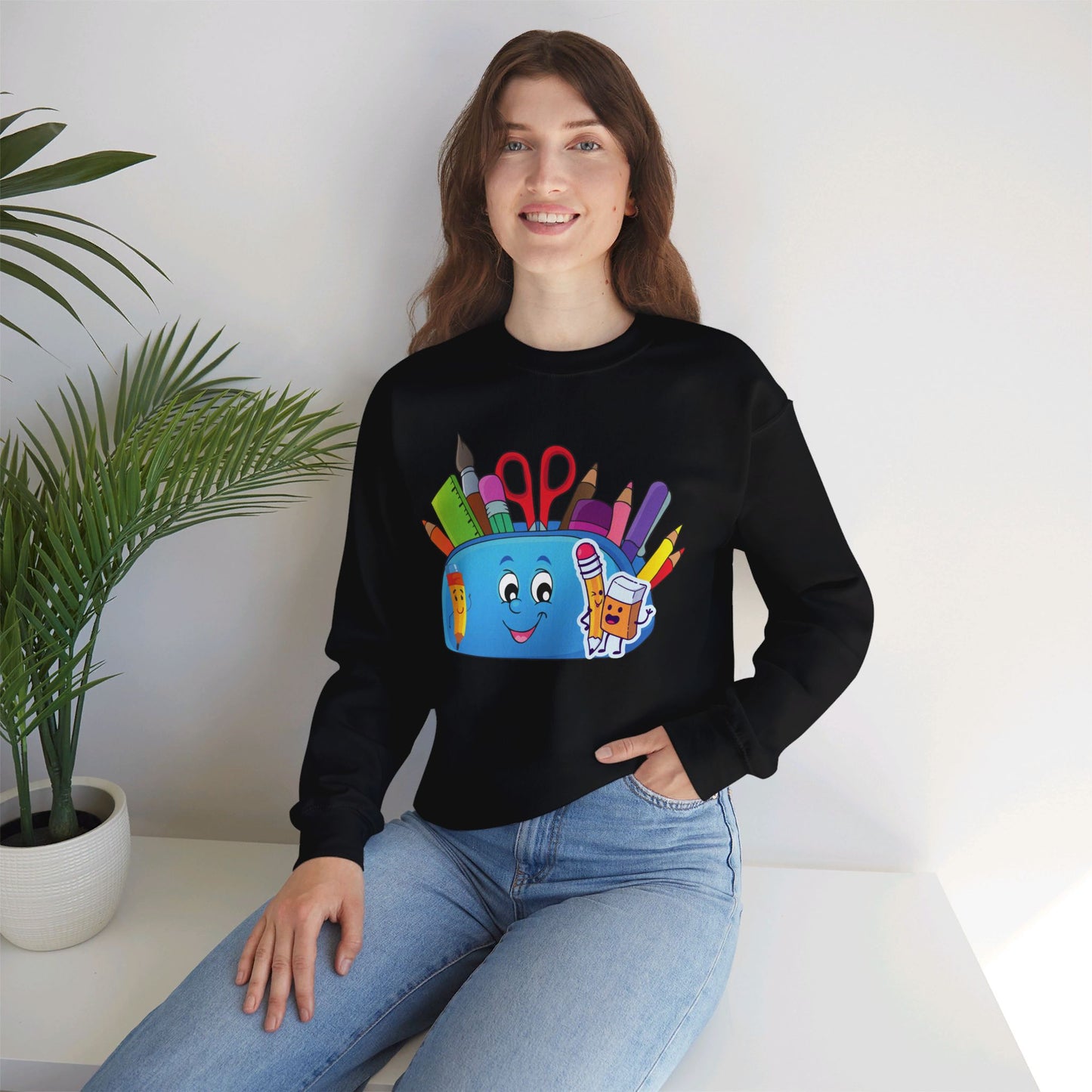 We Love Teachers Sweatshirt, Back To school unisex heavy blend crewneck sweatshirt, Teacher Back To school Sweatshirt. First Day Vibes Sweatshirt.