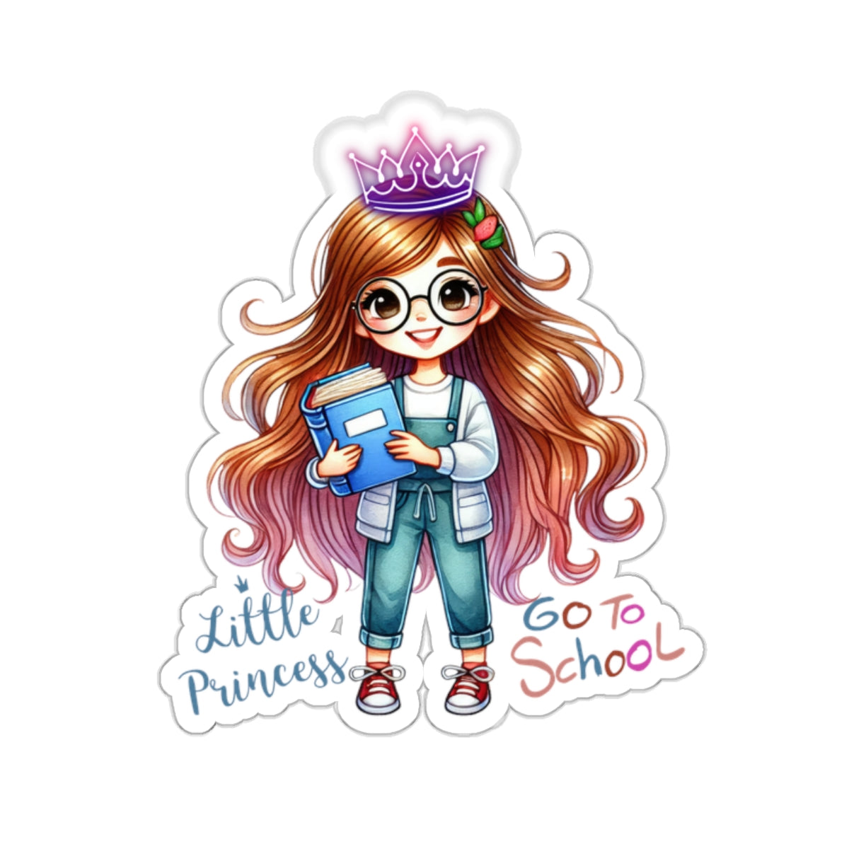 Little Princess Back To School Kiss-Cut Stickers, First Grade Squad Kiss-Cut Stickers, Gift for First graders, Ready for School, Back to Learning.