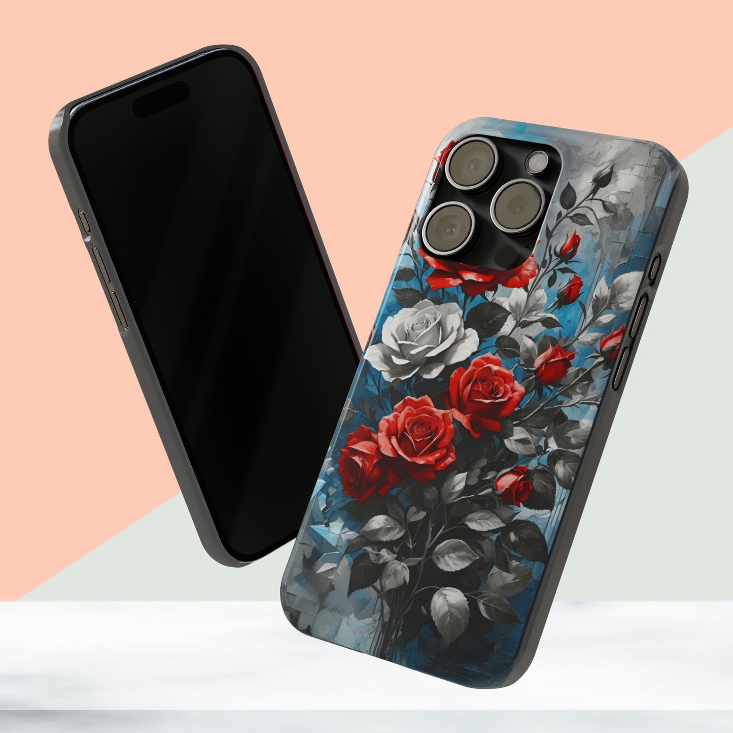 Vintage Floral painting iPhone 15 Phone Cases.