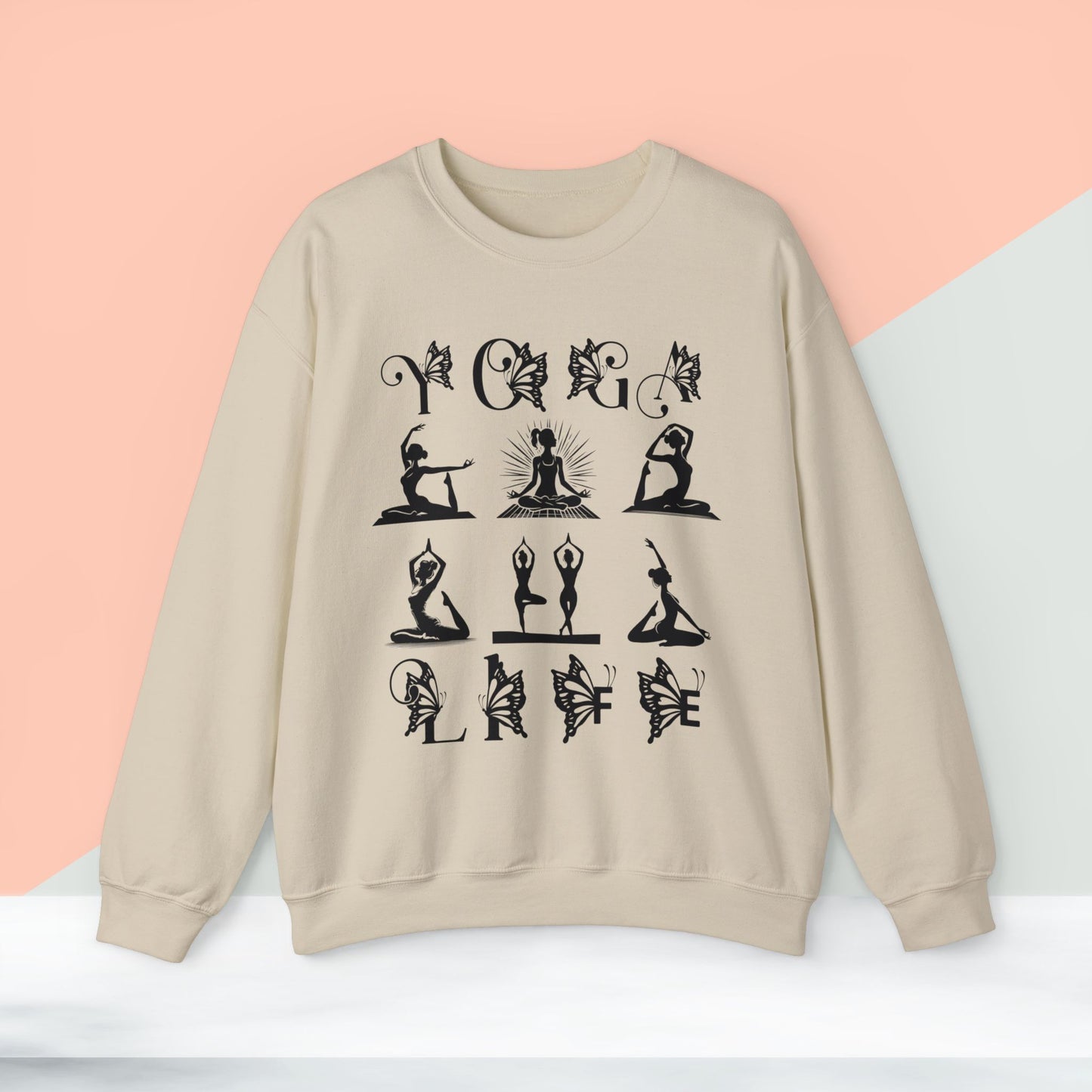Yoga unisex heavy blend crewneck sweatshirt,Yoga workout Sweatshirt,Yoga lovers Sweatshirt, Yoga Instructor Gift, Gym Sweatshirt, Gift For Yoga lovers, Gift For Yogi.