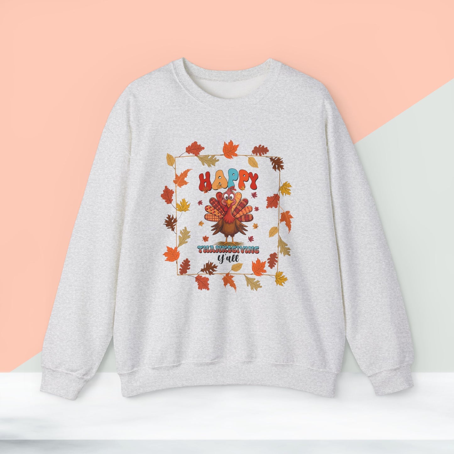 HappyThanksgiving Sweatshirt - Unisex Heavy Blend, Happy Thanksgiving2024 Sweatshirt, Thanksgiving Gift, Festive Sweatshirt.