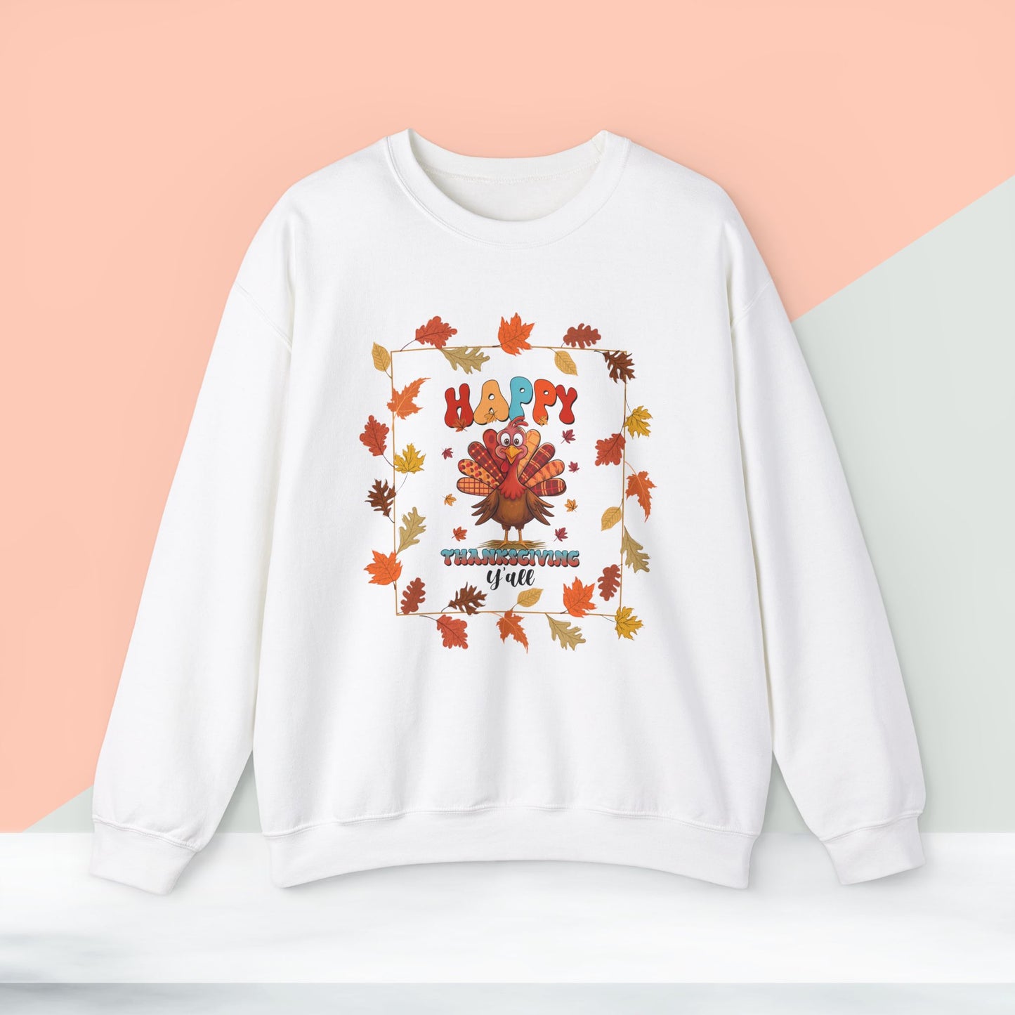 HappyThanksgiving Sweatshirt - Unisex Heavy Blend, Happy Thanksgiving2024 Sweatshirt, Thanksgiving Gift, Festive Sweatshirt.