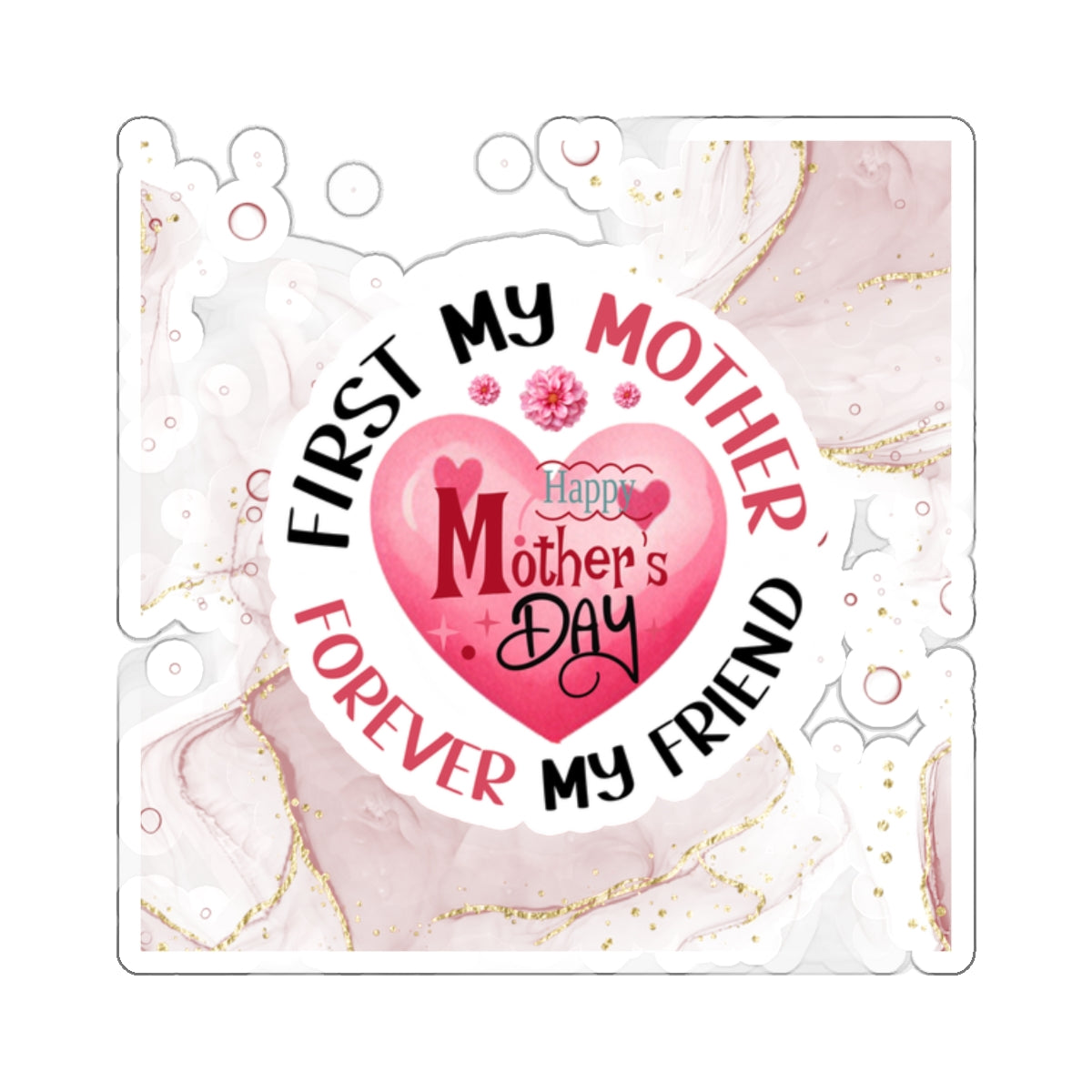 Happy Mother's Day Kiss-Cut Stickers