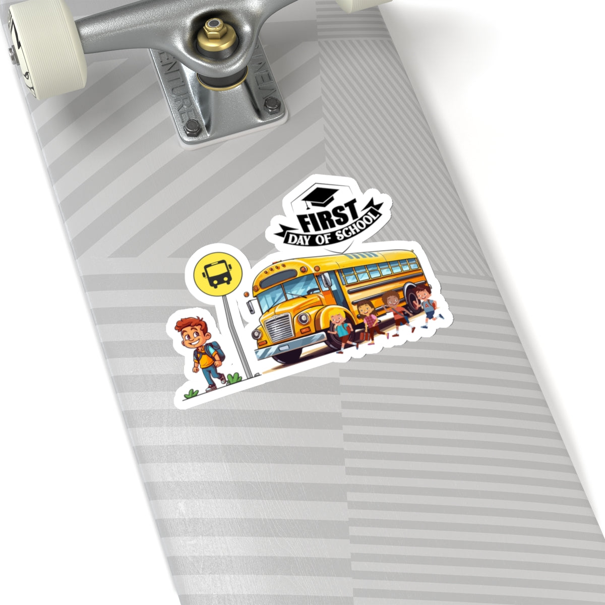 First Day Of School Back To School Kiss-Cut Stickers, First Grade Squad Kiss-Cut Stickers, Gift for First graders, Ready for School, Back to Learning.