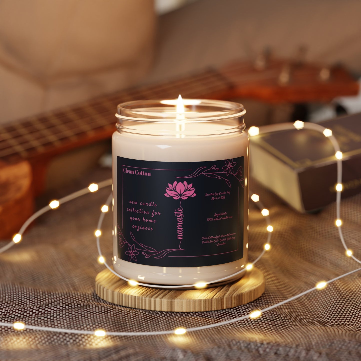 Yoga Scented Soy Candle, 9oz,Yoga , CuteCandle, Mindful Gift, Yoga lovers candle, Yoga Instructor Gift, Gift For Yoga lovers, Gift For Yogi.