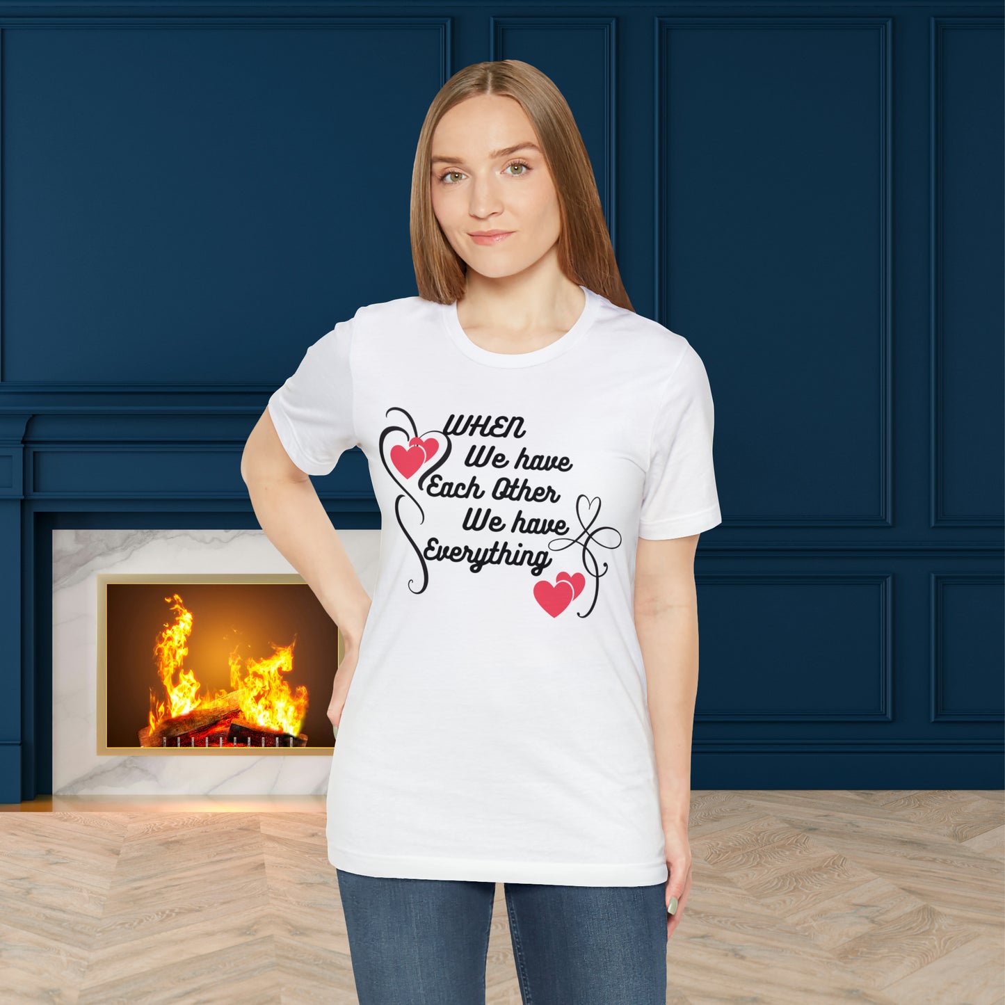 Happy valentines day Unisex Jersey Short Sleeve Tee