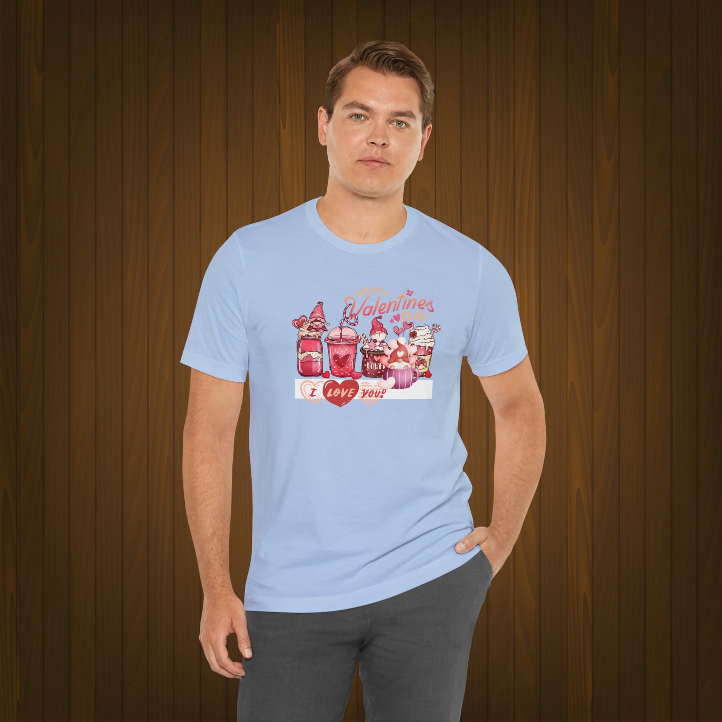 Happy valentines day Unisex Jersey Short Sleeve Tee