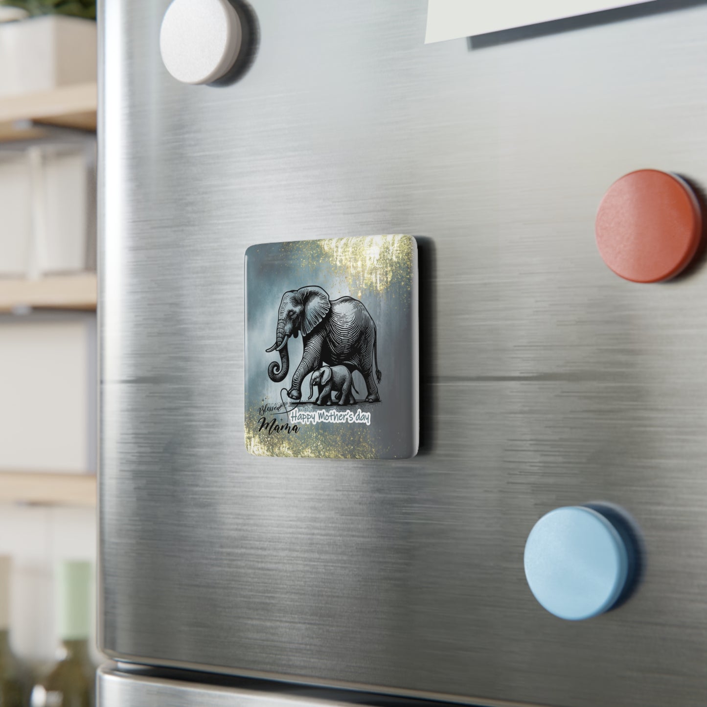 Happy Mother's Day Porcelain Magnet, Square