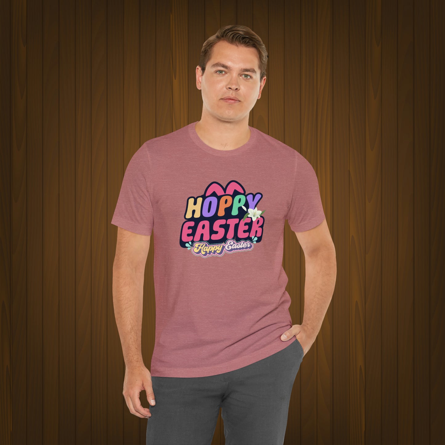 Happy Easter Unisex Jersey Short Sleeve Tee