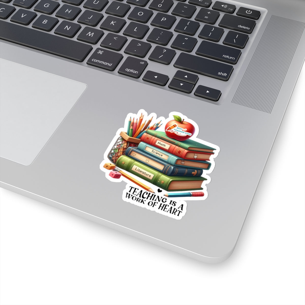 Teaching Is Work Of Heart Back To School Kiss-Cut Stickers, First Grade Squad Kiss-Cut Stickers, Gift for First graders, Ready for School, Back to Learning.