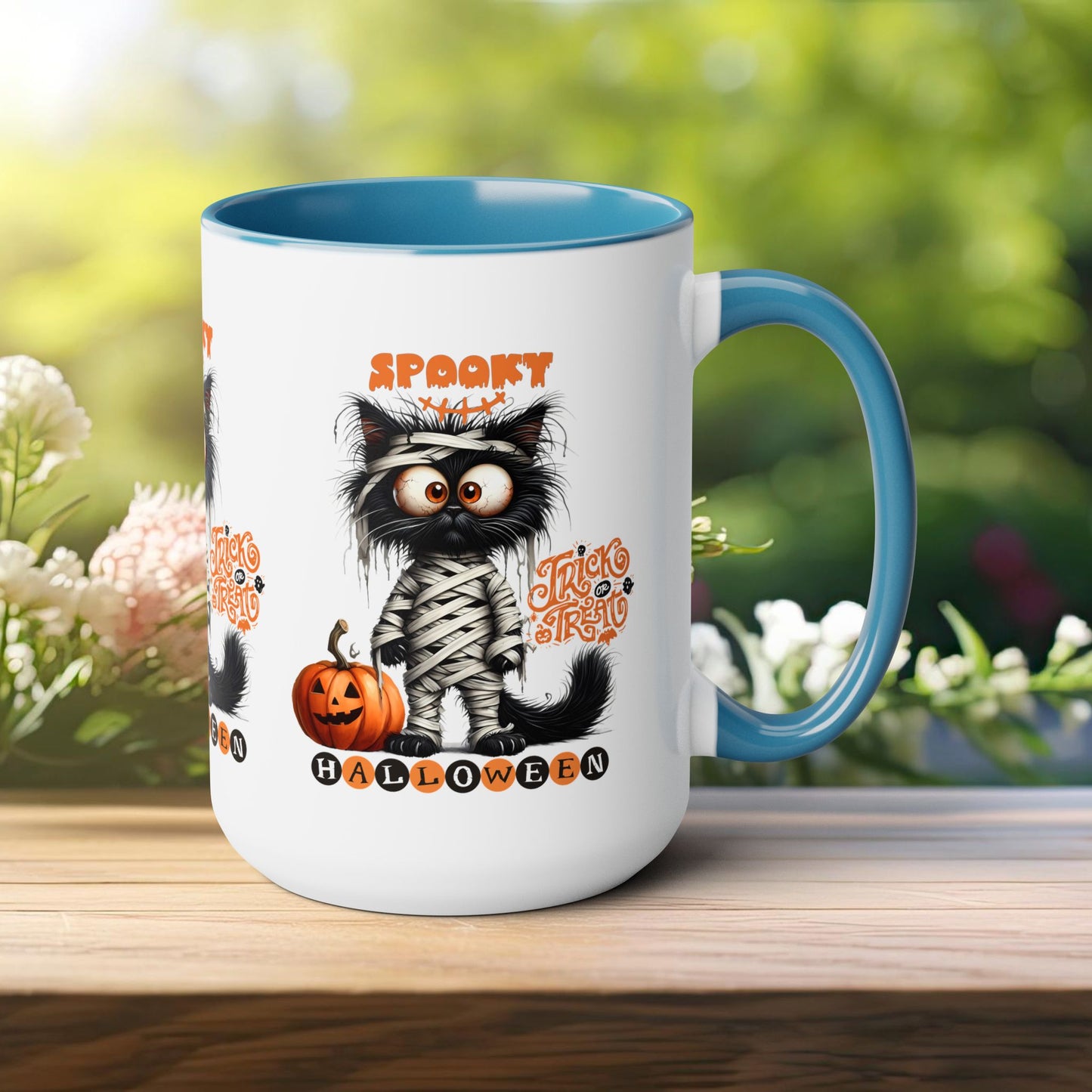 Spooky Halloween Coffee Mug, Let's Go Halloween Coffee Mug, Trick or Treat Halloween Coffee Mug, Cute Ghost Coffee Mug, Spooky Season Halloween Coffee Mug.
