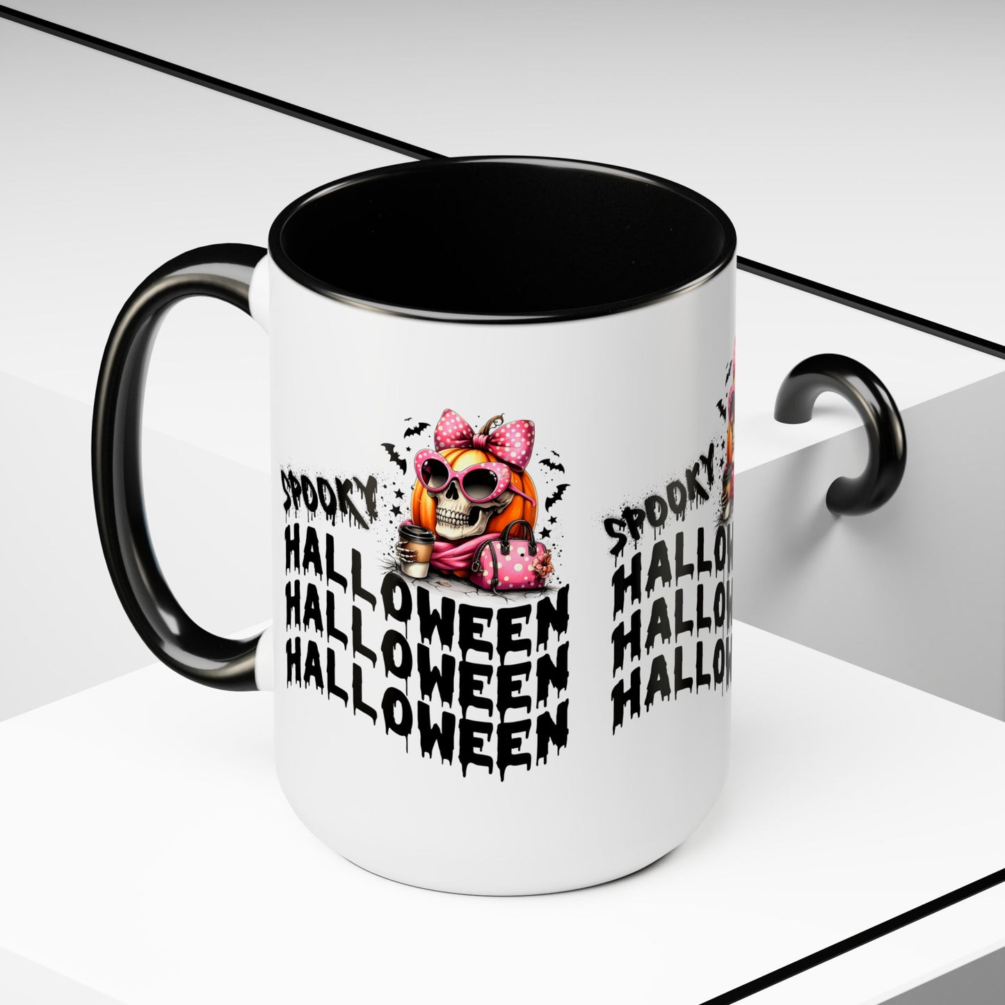 Spooky Halloween Coffee Mug, Beware Halloween Coffee Mug, Trick or Treat Halloween Coffee Mug, Cute Skeleton Coffee Mug, Spooky Season Halloween Coffee Mug.