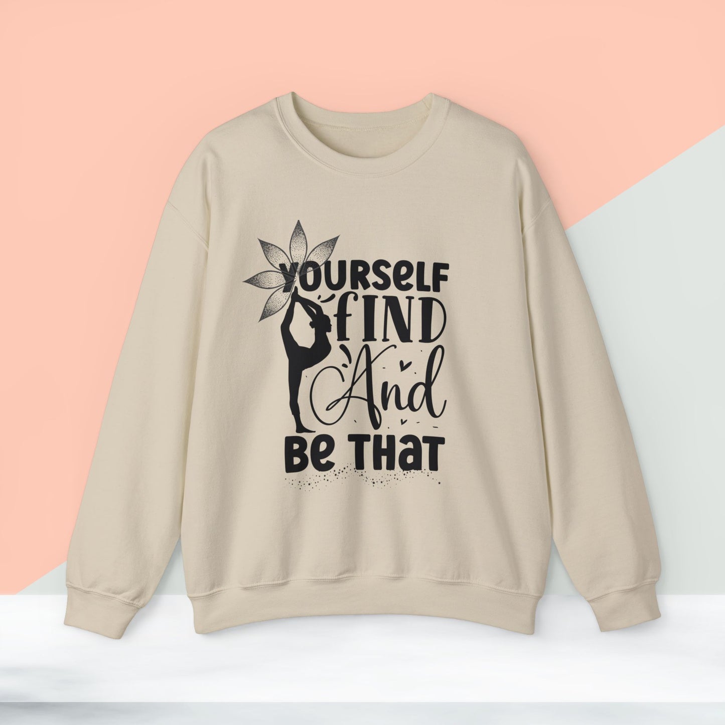 Find Yourself Yoga unisex heavy blend crewneck sweatshirt,Yoga workout Sweatshirt,Yoga lovers Sweatshirt, Yoga Instructor Gift, Gym Sweatshirt, Gift For Yoga lovers, Gift For Yogi.