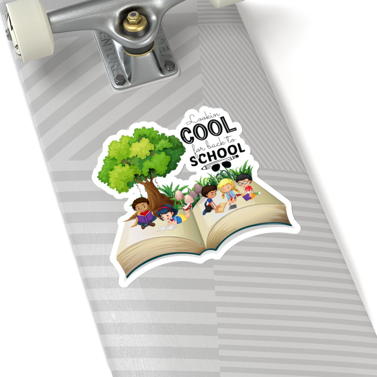 Looking Cool For Back To School Kiss-Cut Stickers, First Grade Squad Kiss-Cut Stickers, Gift for First graders, Ready for School, Back to Learning.