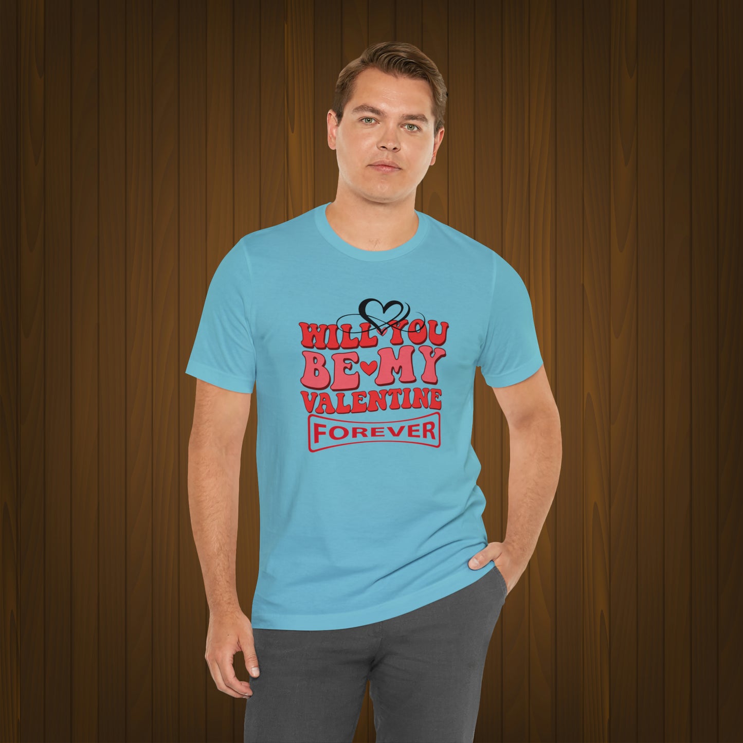 Happy valentines day Unisex Jersey Short Sleeve Tee