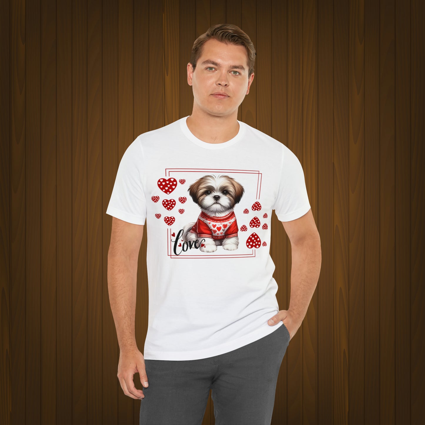 Happy valentines day Unisex Jersey Short Sleeve Tee