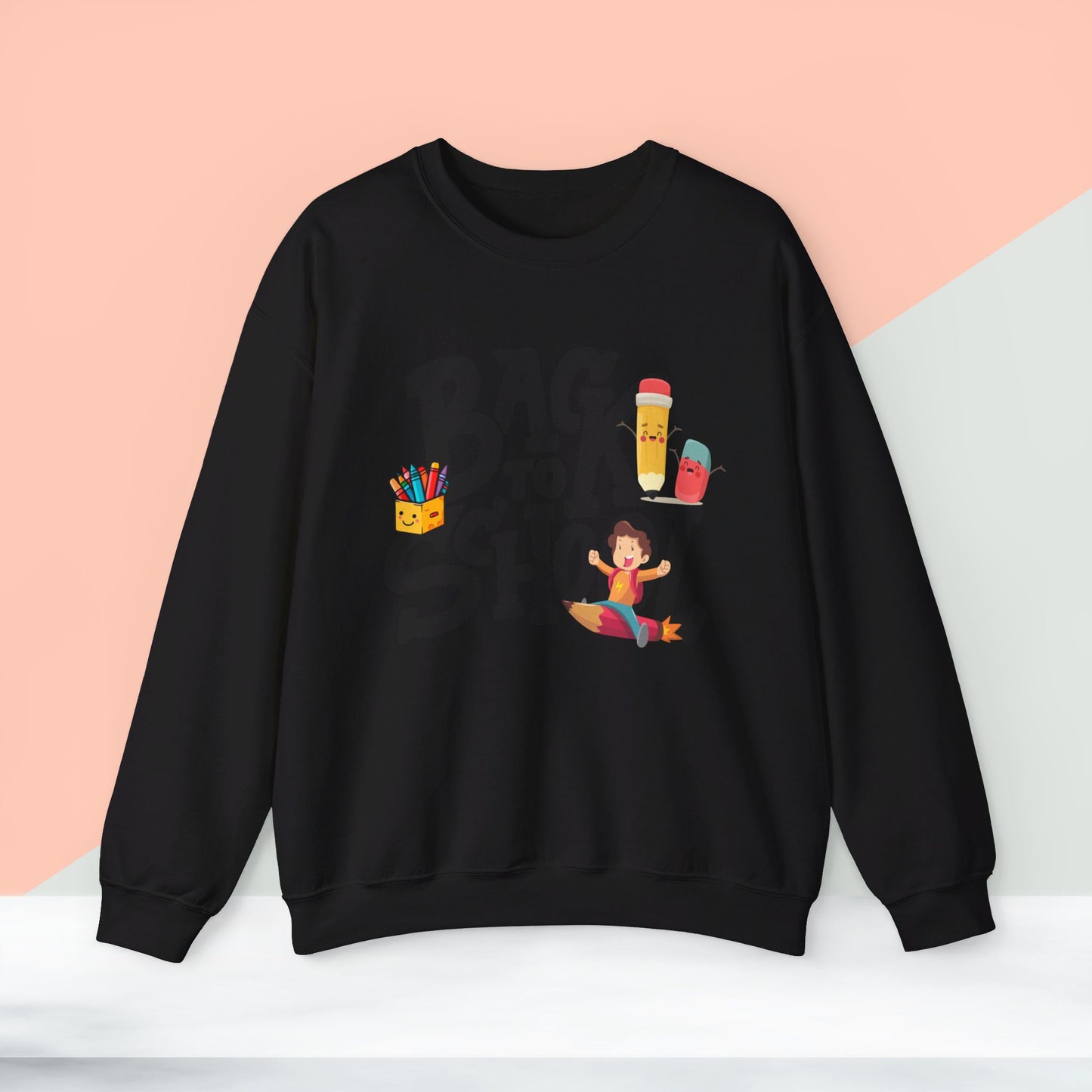 Back To school unisex heavy blend crewneck sweatshirt, We Love Teachers Sweatshirt,Teacher Back To school Sweatshirt. First Day Vibes Sweatshirt.