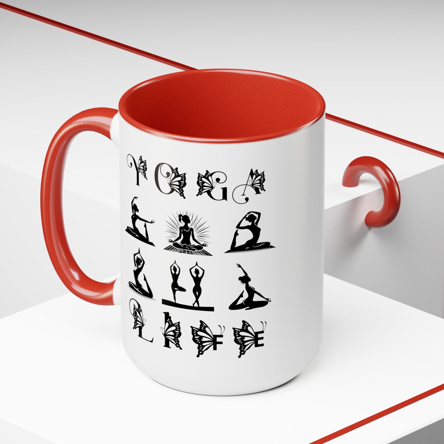 Yoga Life Coffee Mug, Cute Yoga Coffee Mug, Yoga lovers Coffee Mug, Yoga Instructor Gift, Gift For Yoga lover, Gift For Yogi.